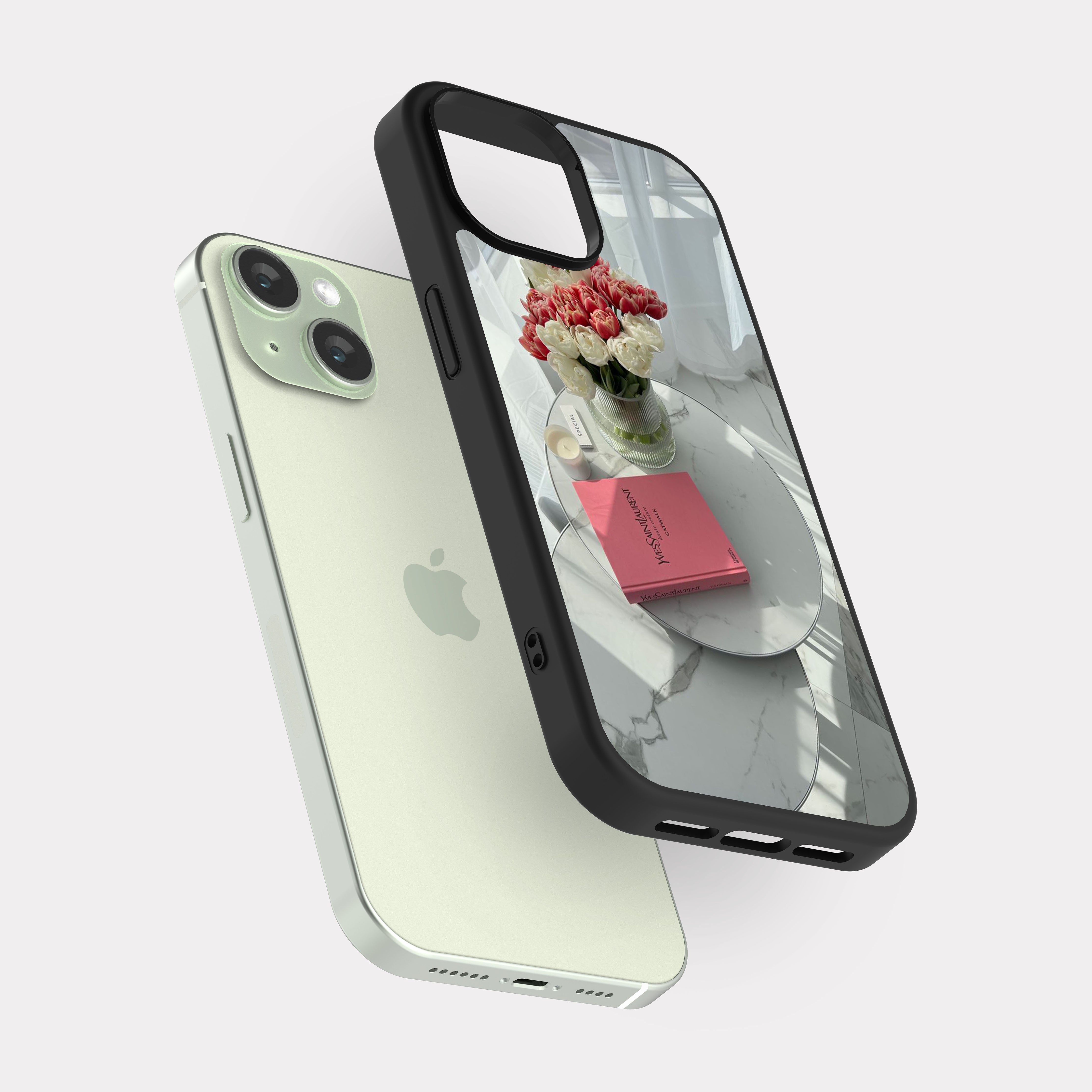 iPhone 15 case cover Yves Saint Laurent Pink