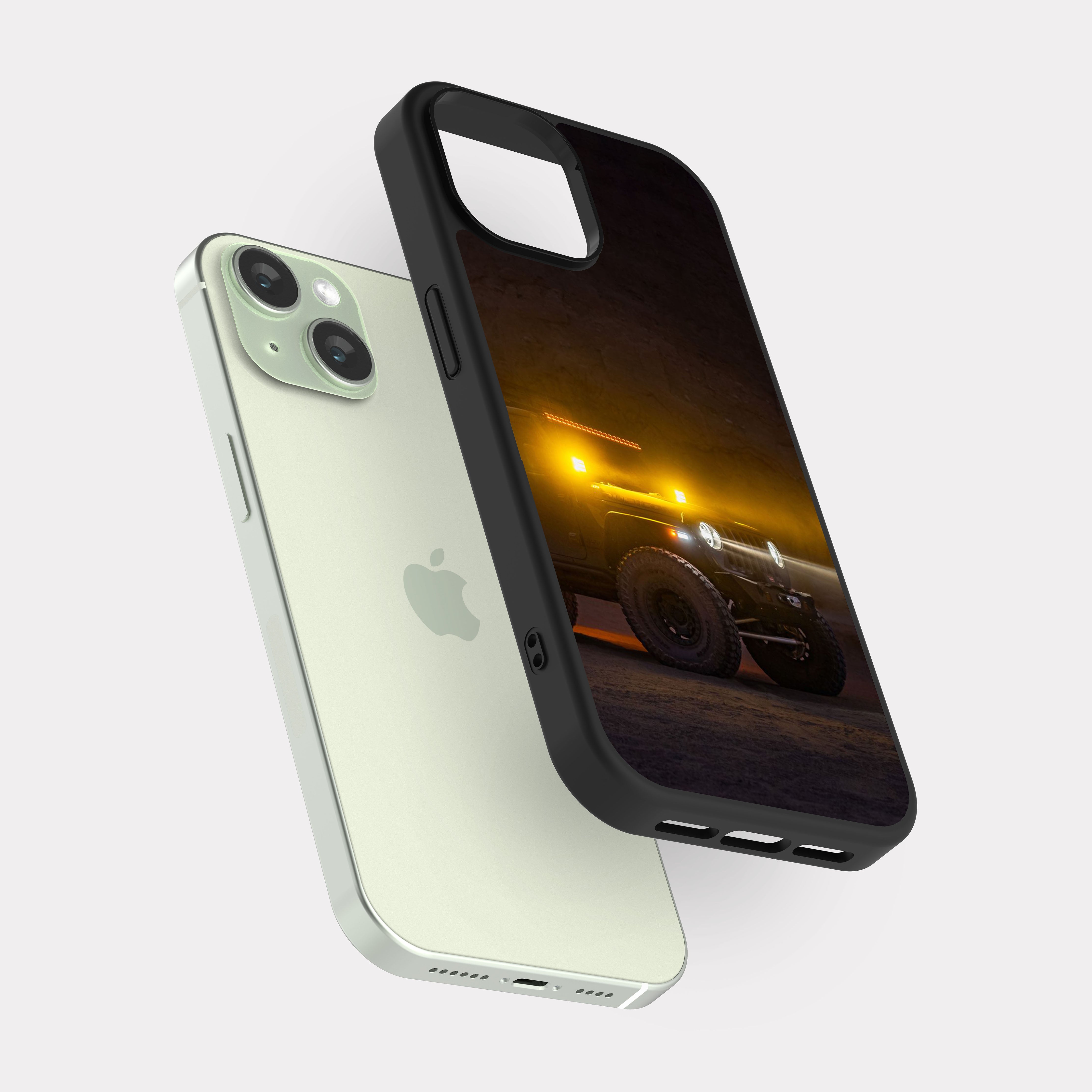 iPhone 15 case cover Jeep Wrangler Rubicon Rebel Yellow