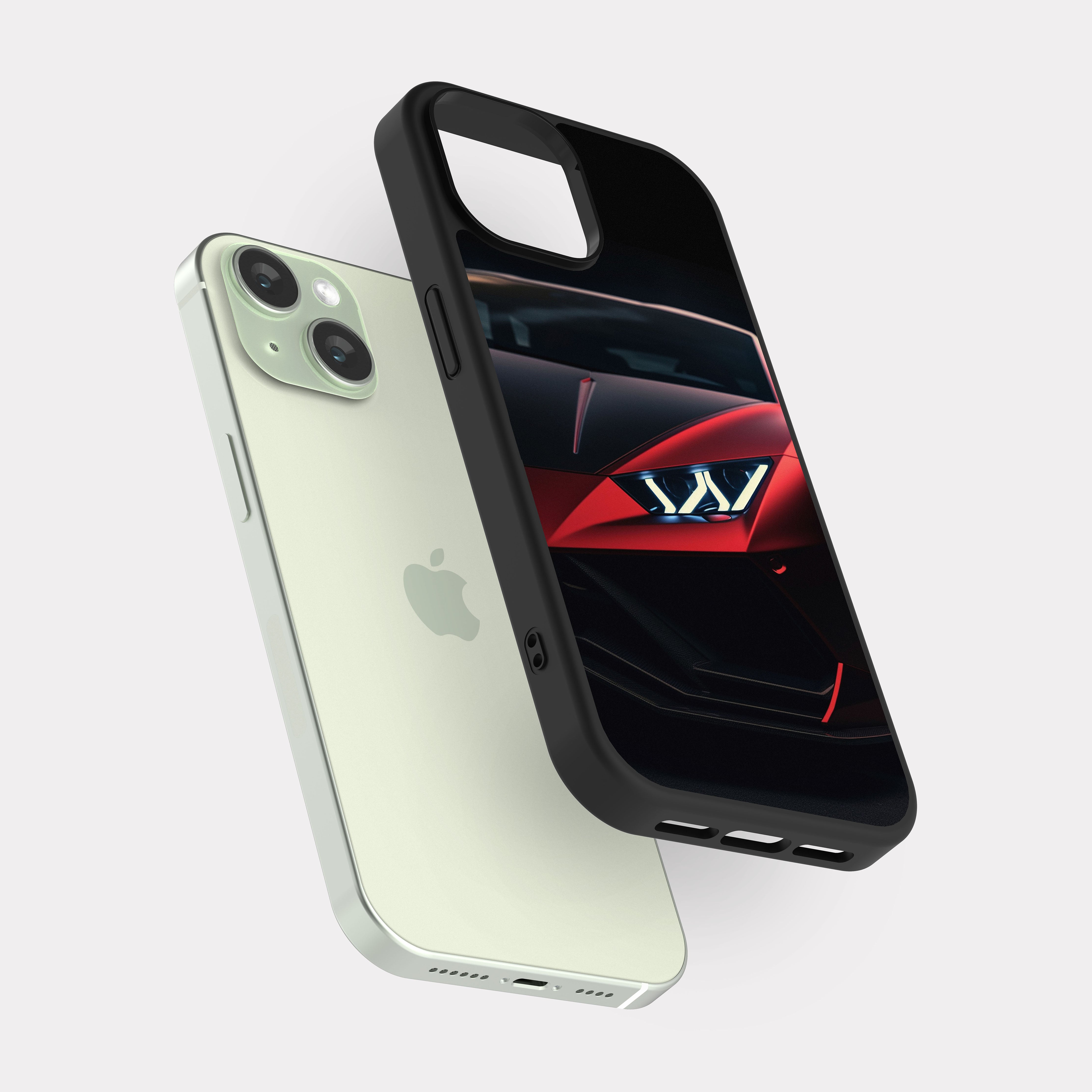 iPhone 15 case cover Lamborghini Huracan Red