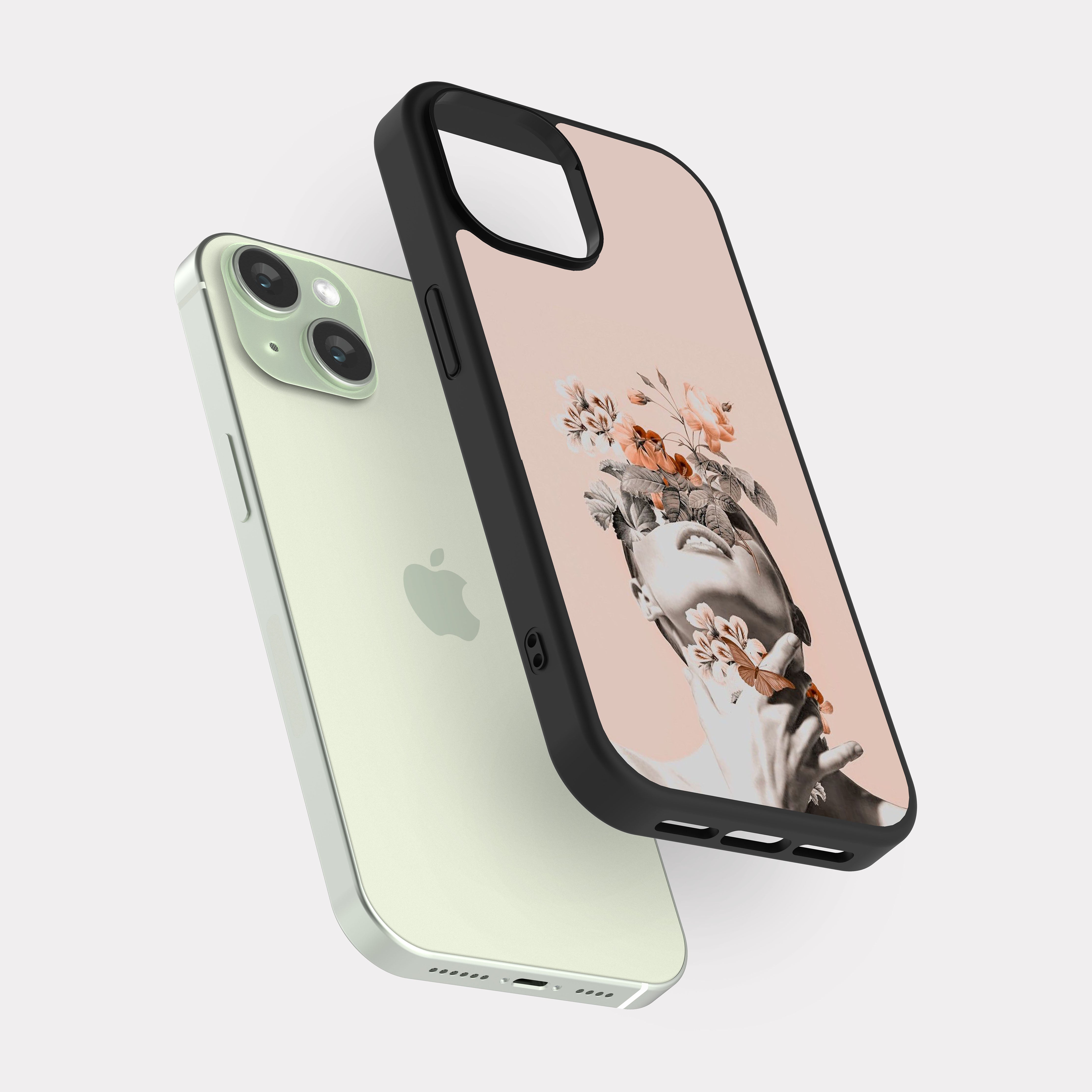 iPhone 15 case cover Abstract Drawing Pink
