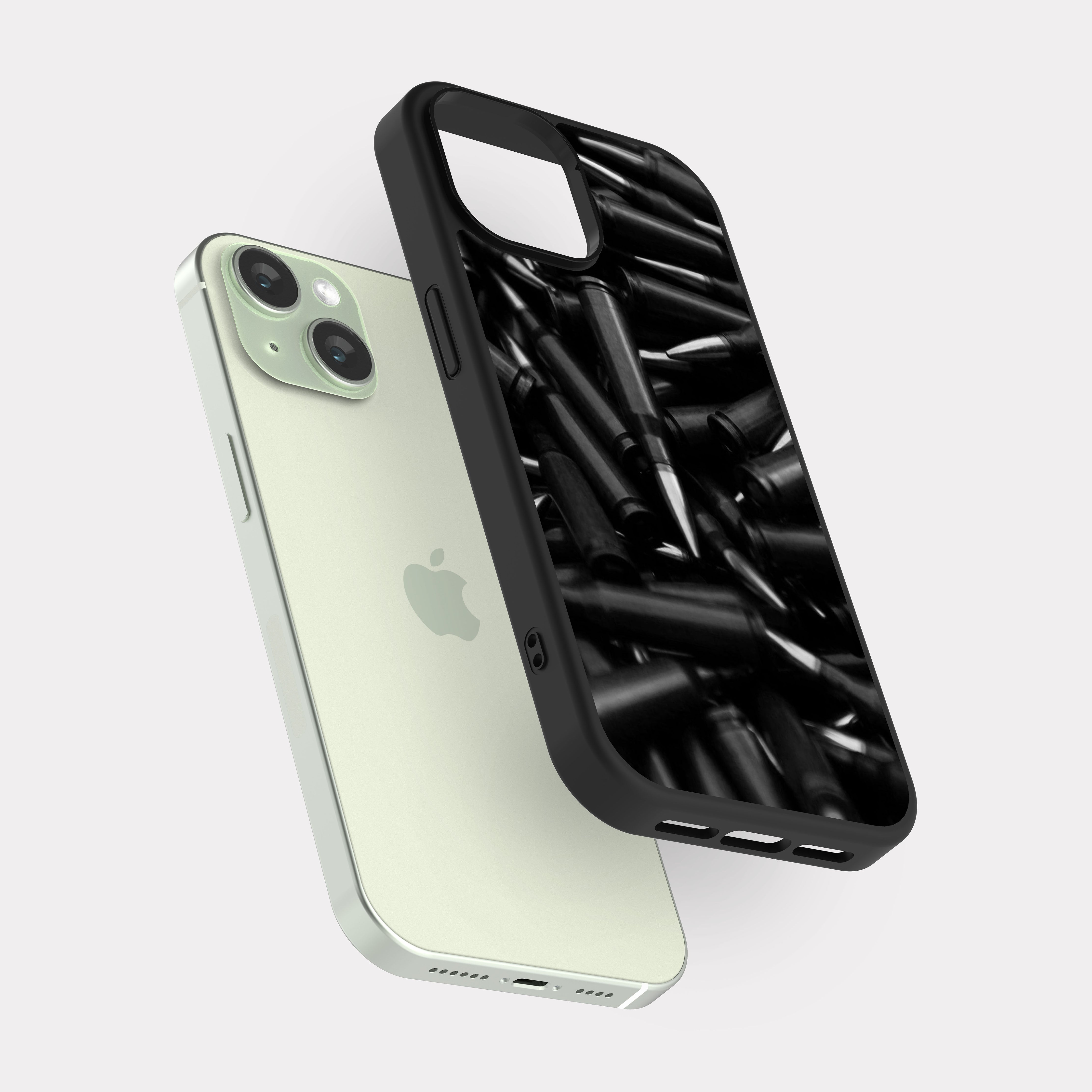 iPhone 15 case cover Ammo White