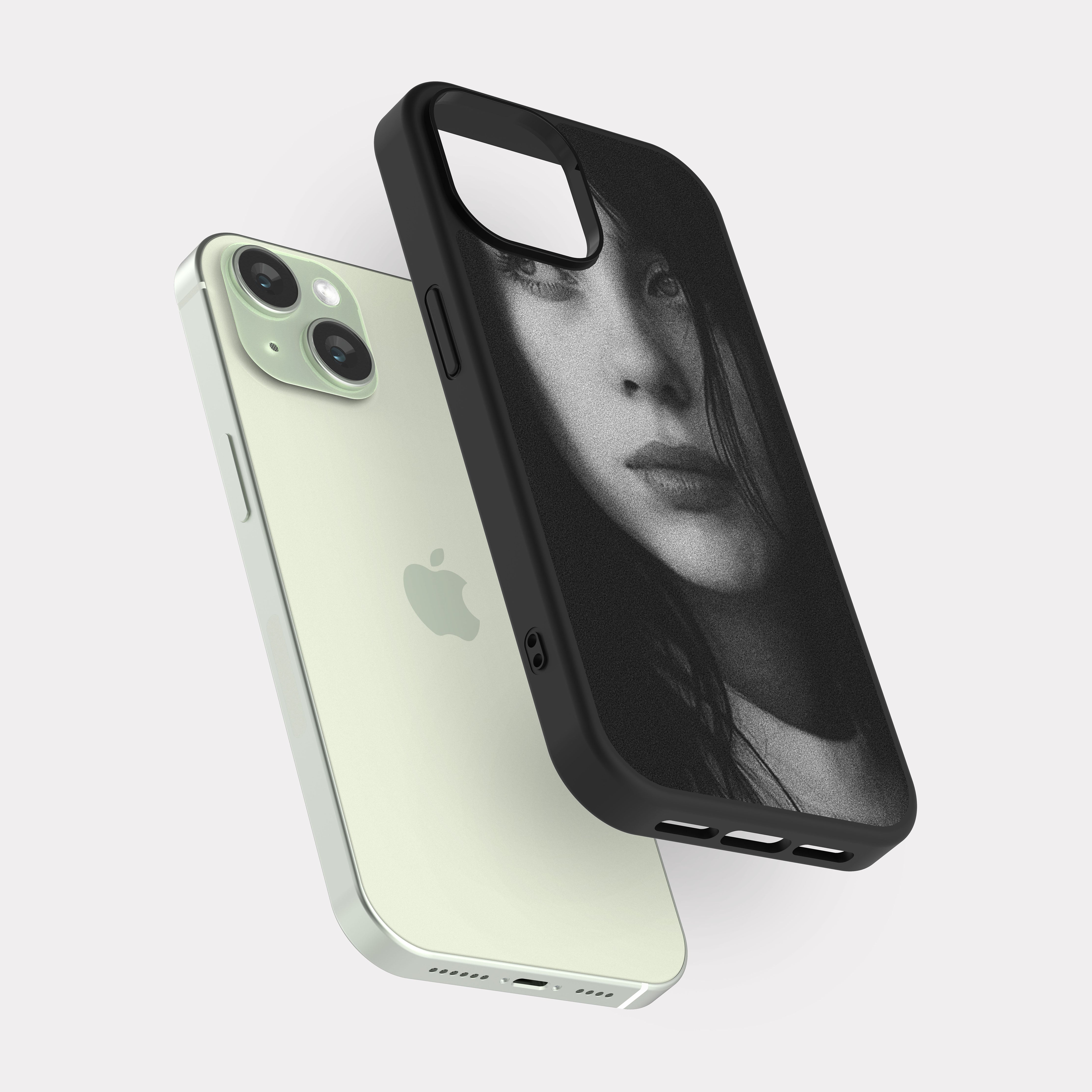 iPhone 15 case cover Billie Eilish White