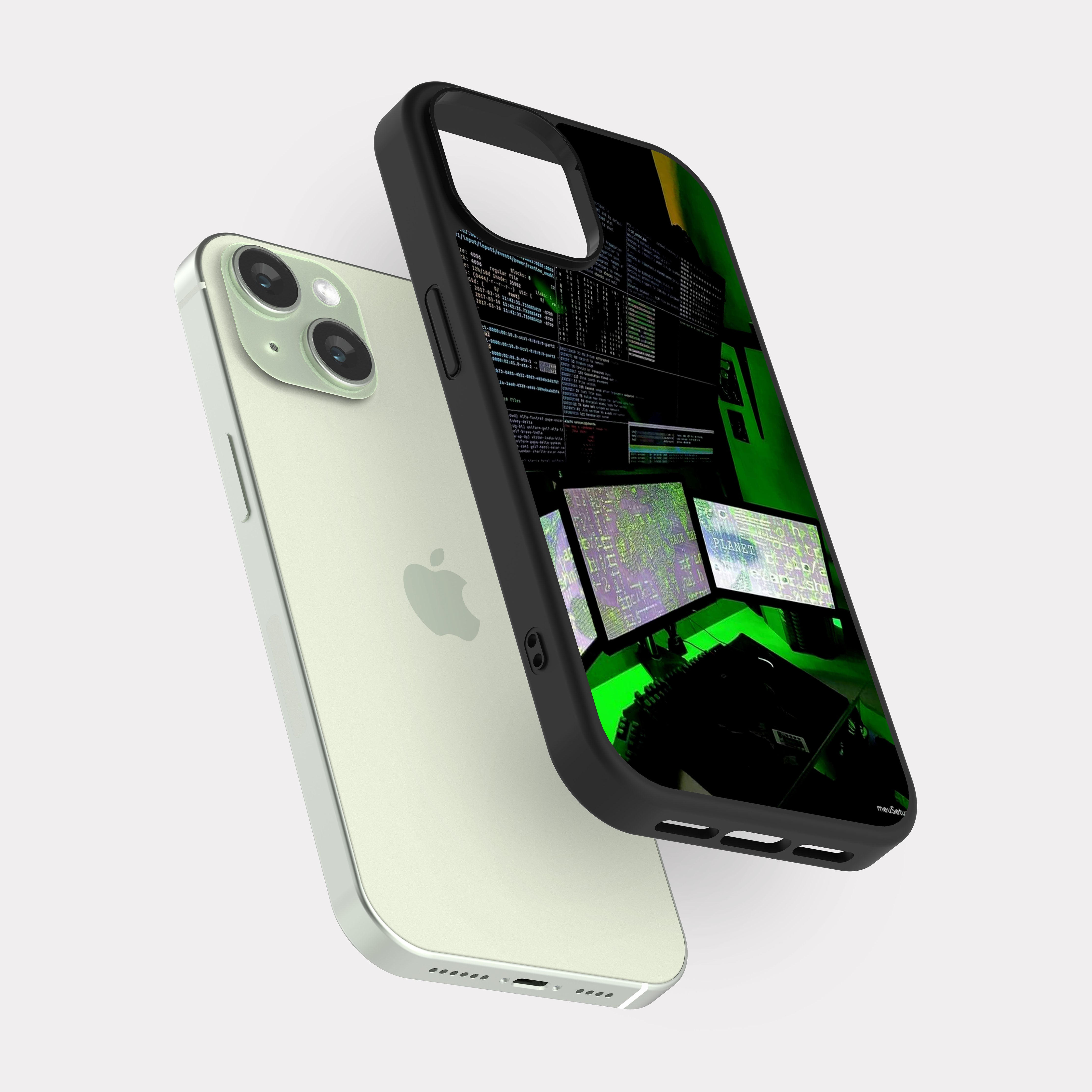 iPhone 15 case cover Hacker Gamer Black
