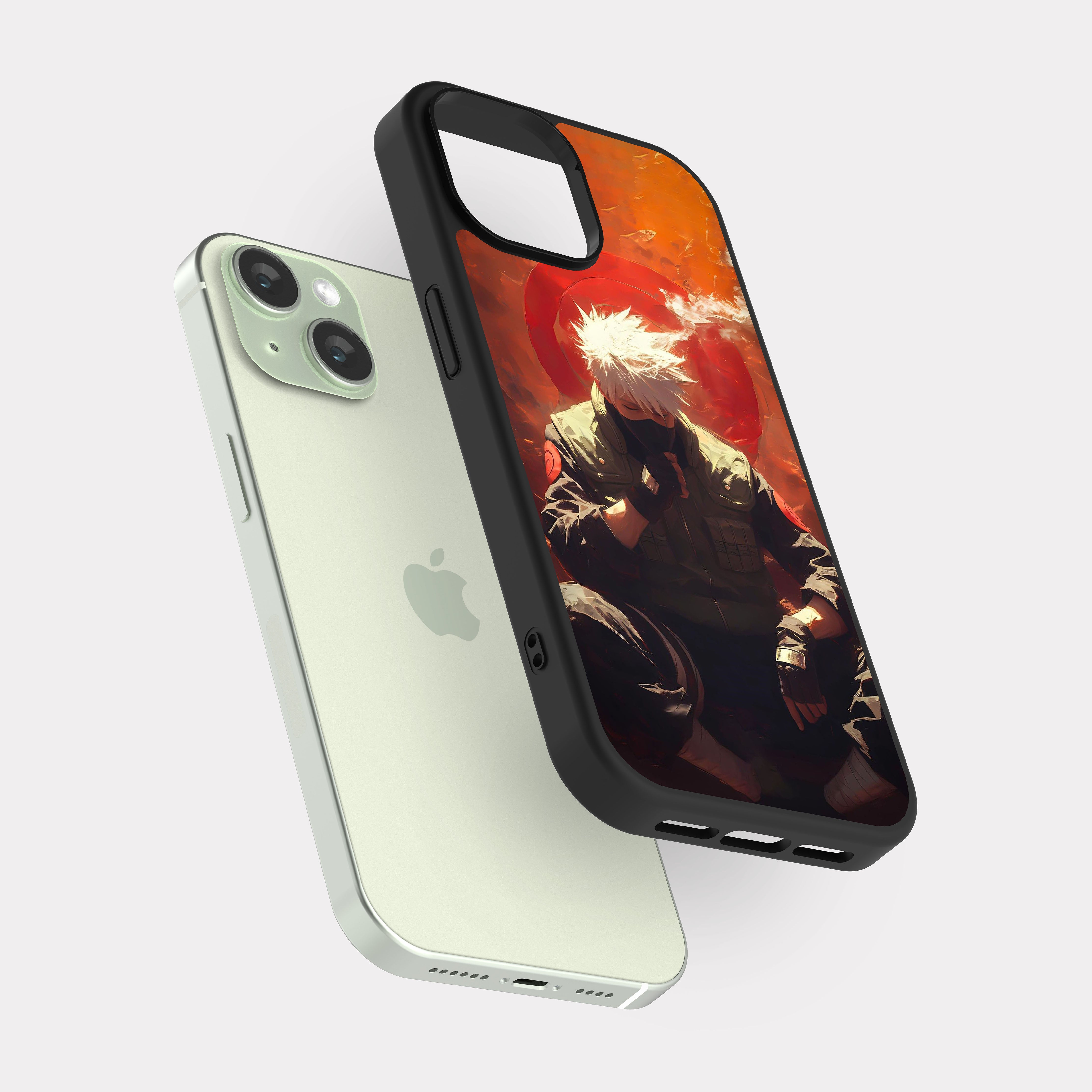 iPhone 15 case cover Naruto Kakashi Orange