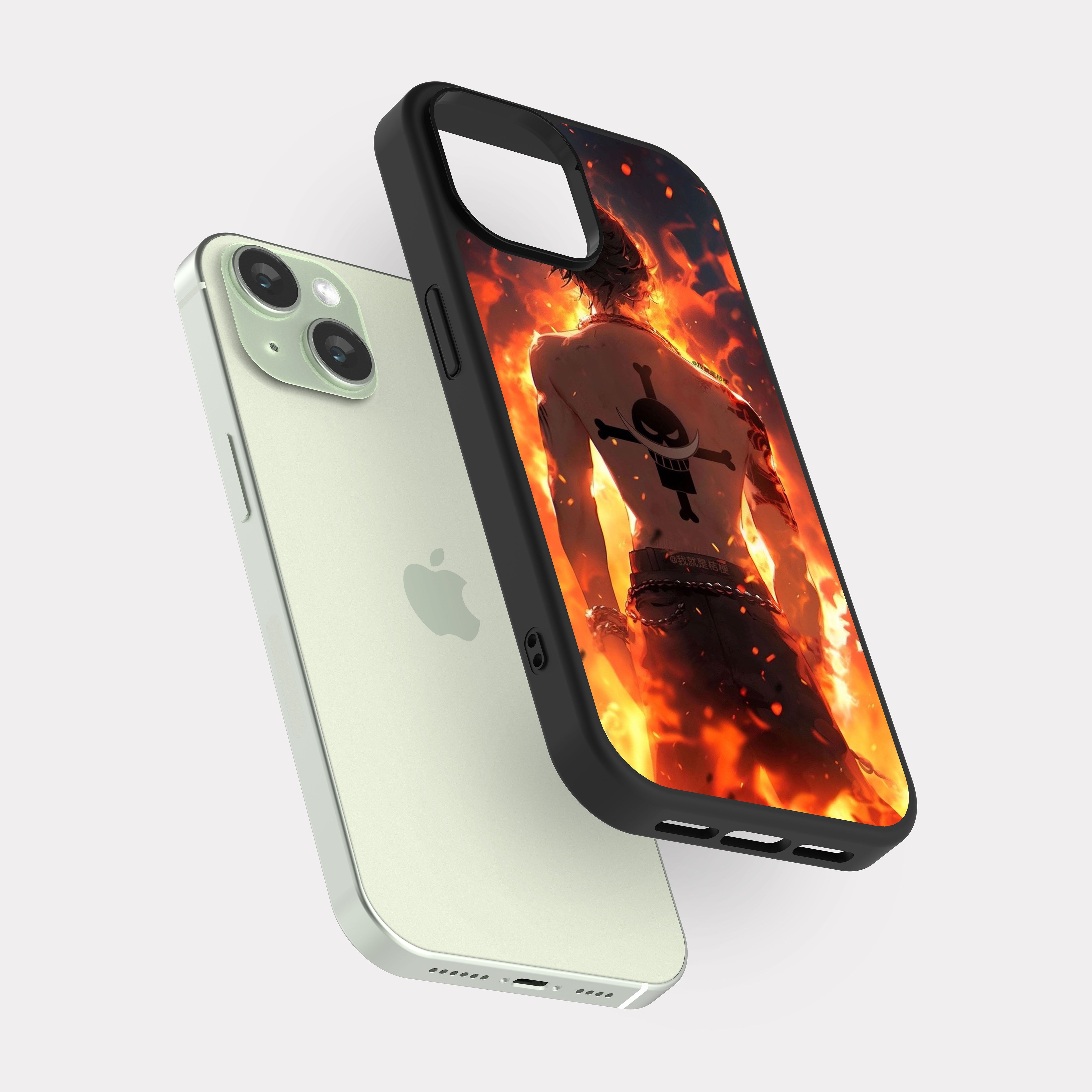 iPhone 15 case cover One Piece Ace Orange