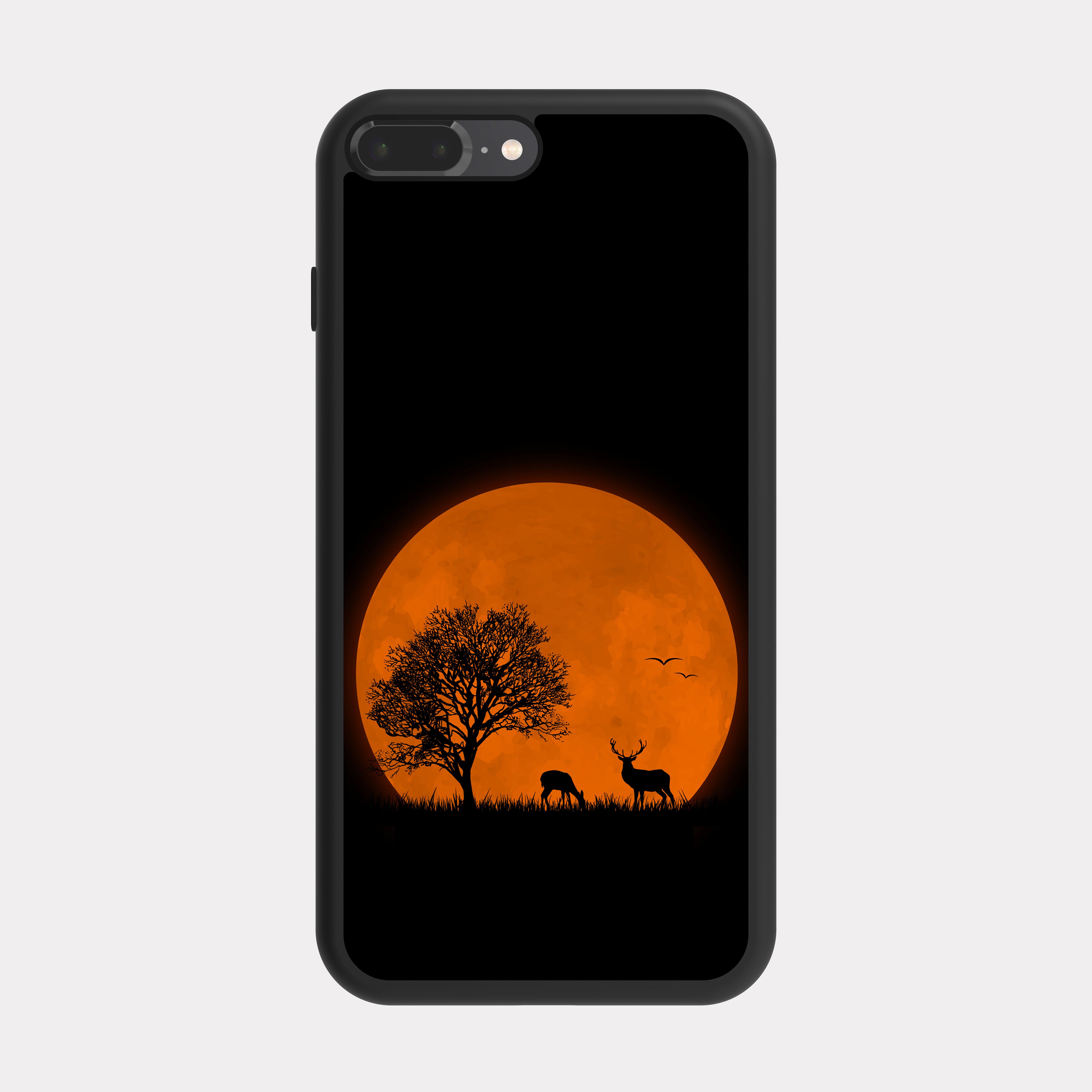 iPhone 8 Plus case cover Gazelle Black