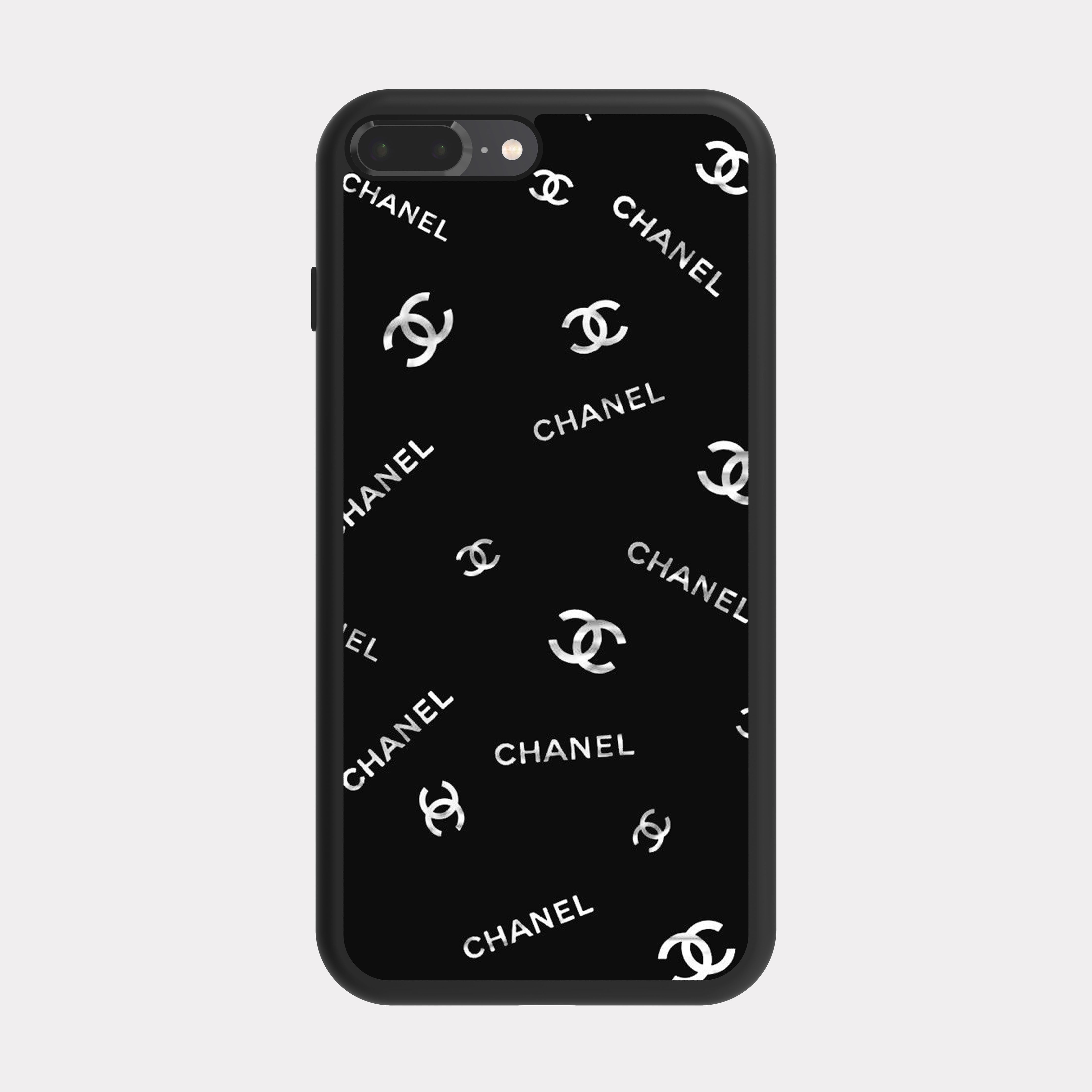 iPhone 8 Plus case cover Chanel White Black