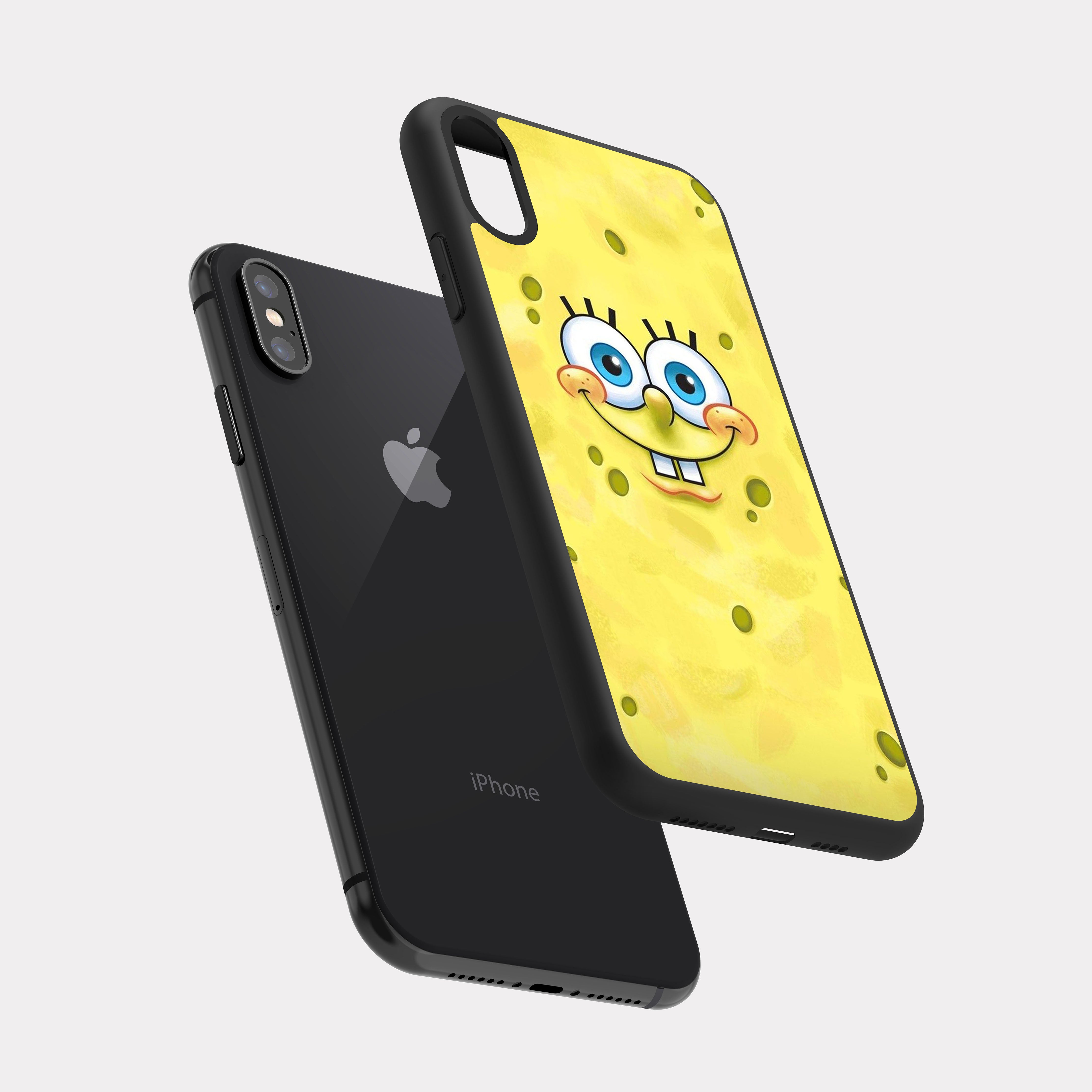 iPhone X case cover SpongeBob Face