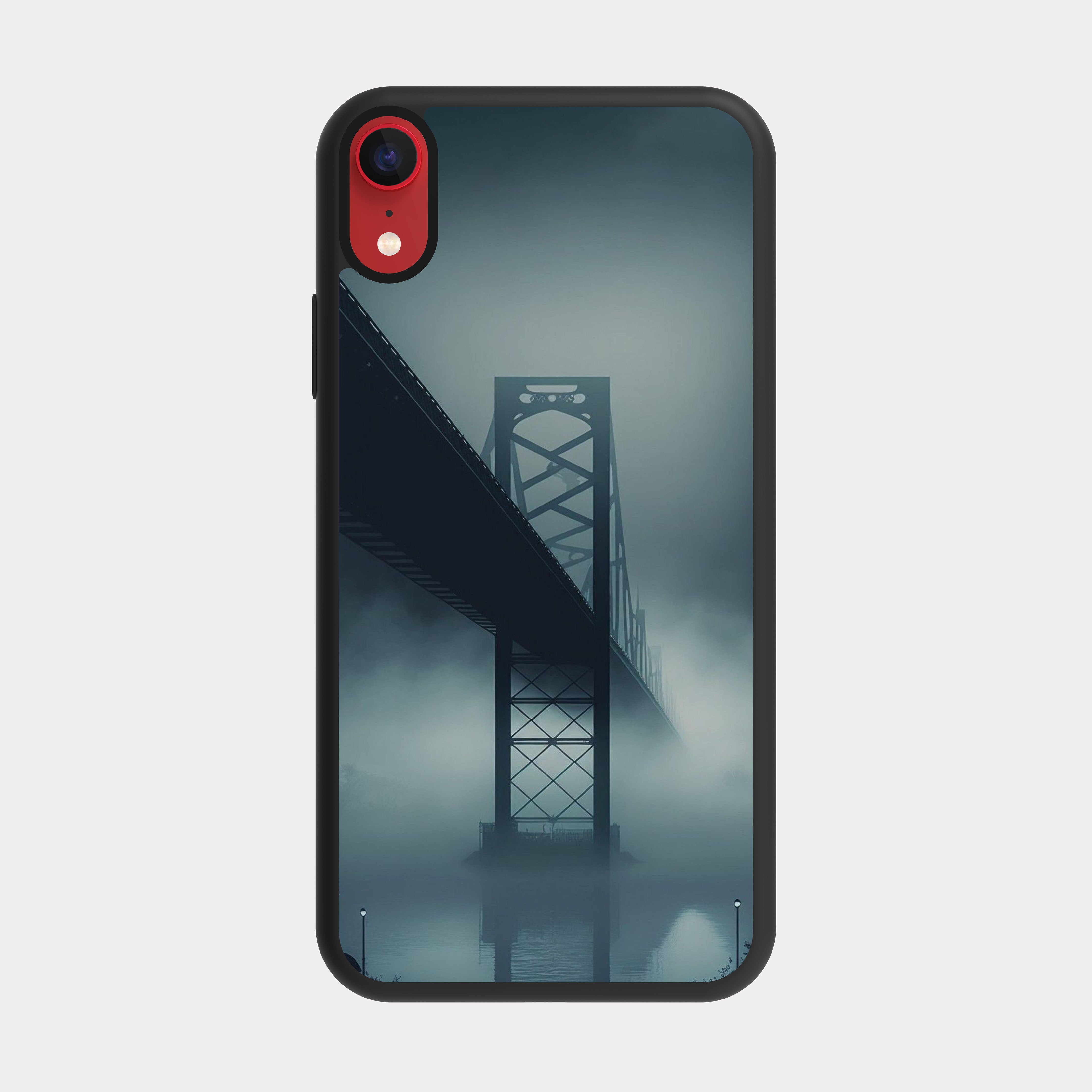 iPhone XR case cover Car Bridge Grey
