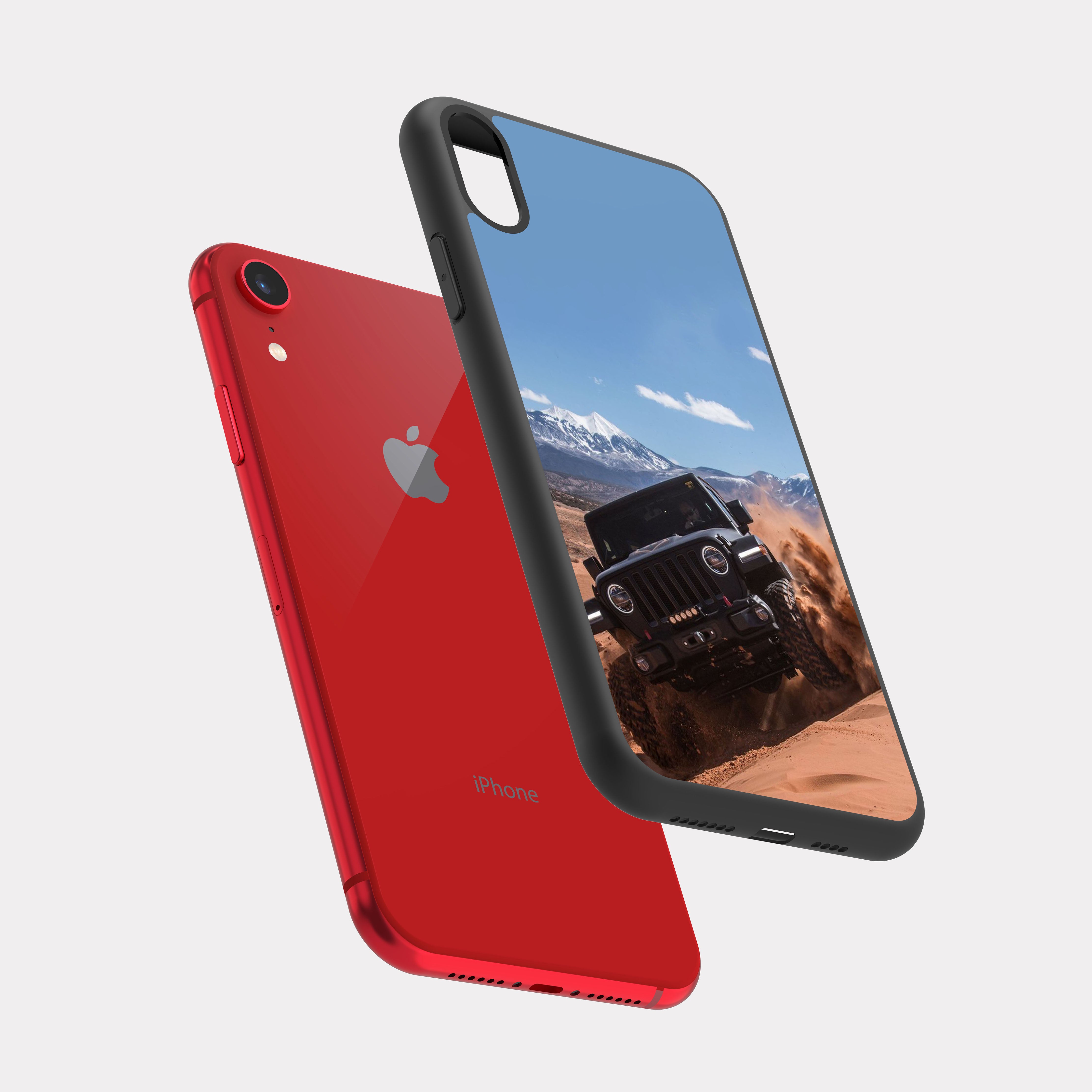 iPhone XR case cover Jeep Wrangler Rubicon Rebel Blue