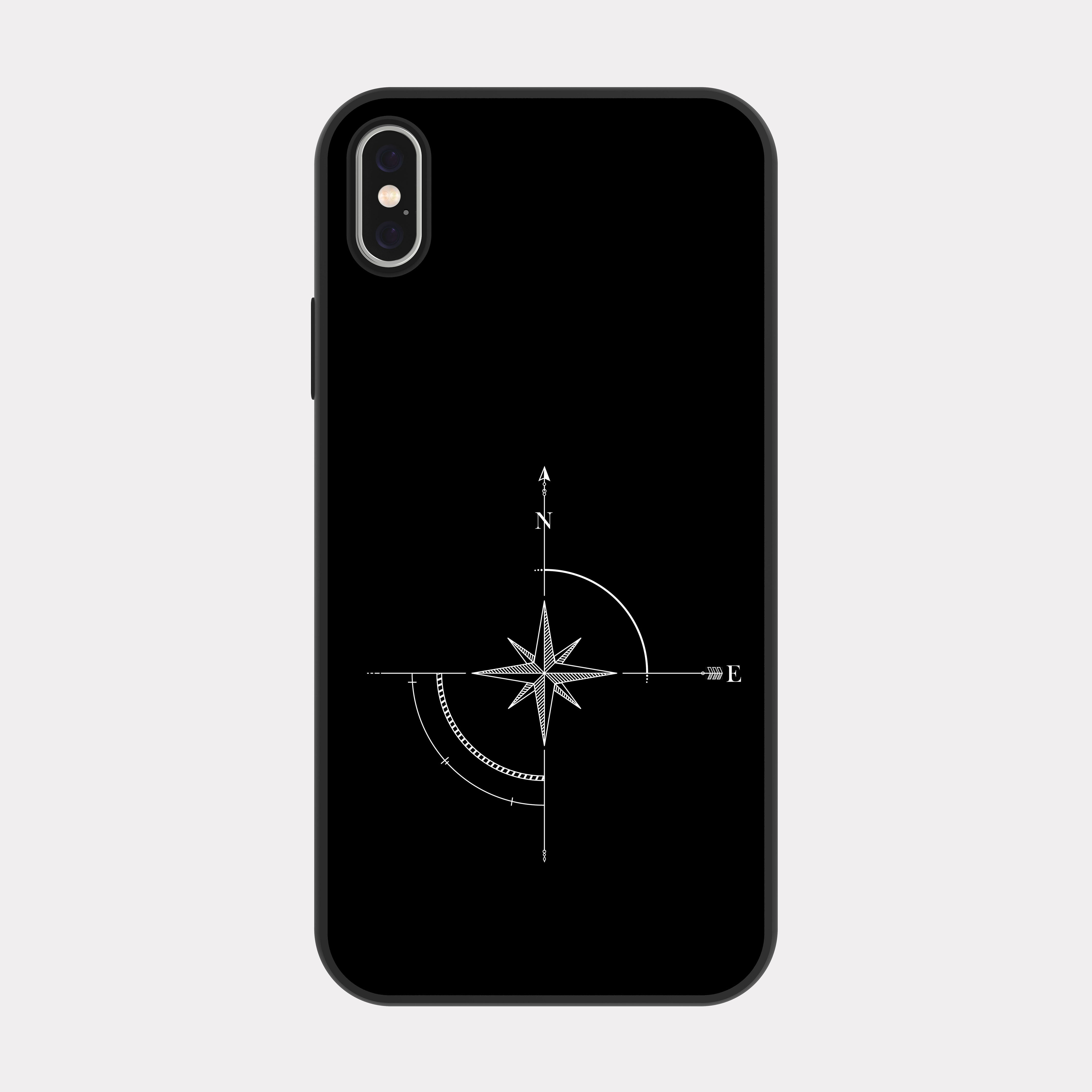 iPhone XS MAX case cover Directions Black