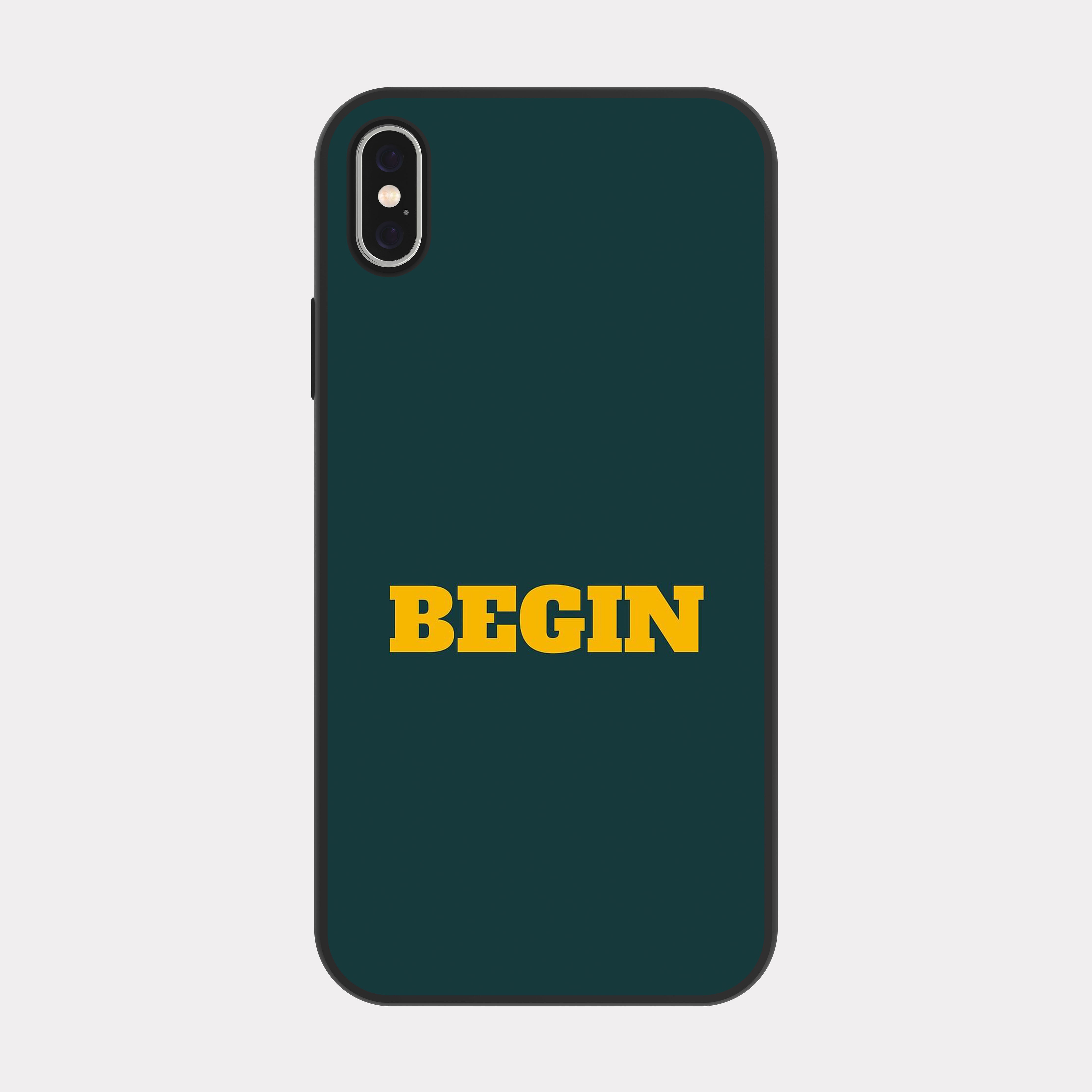 iPhone XS MAX case cover English Quote Begin