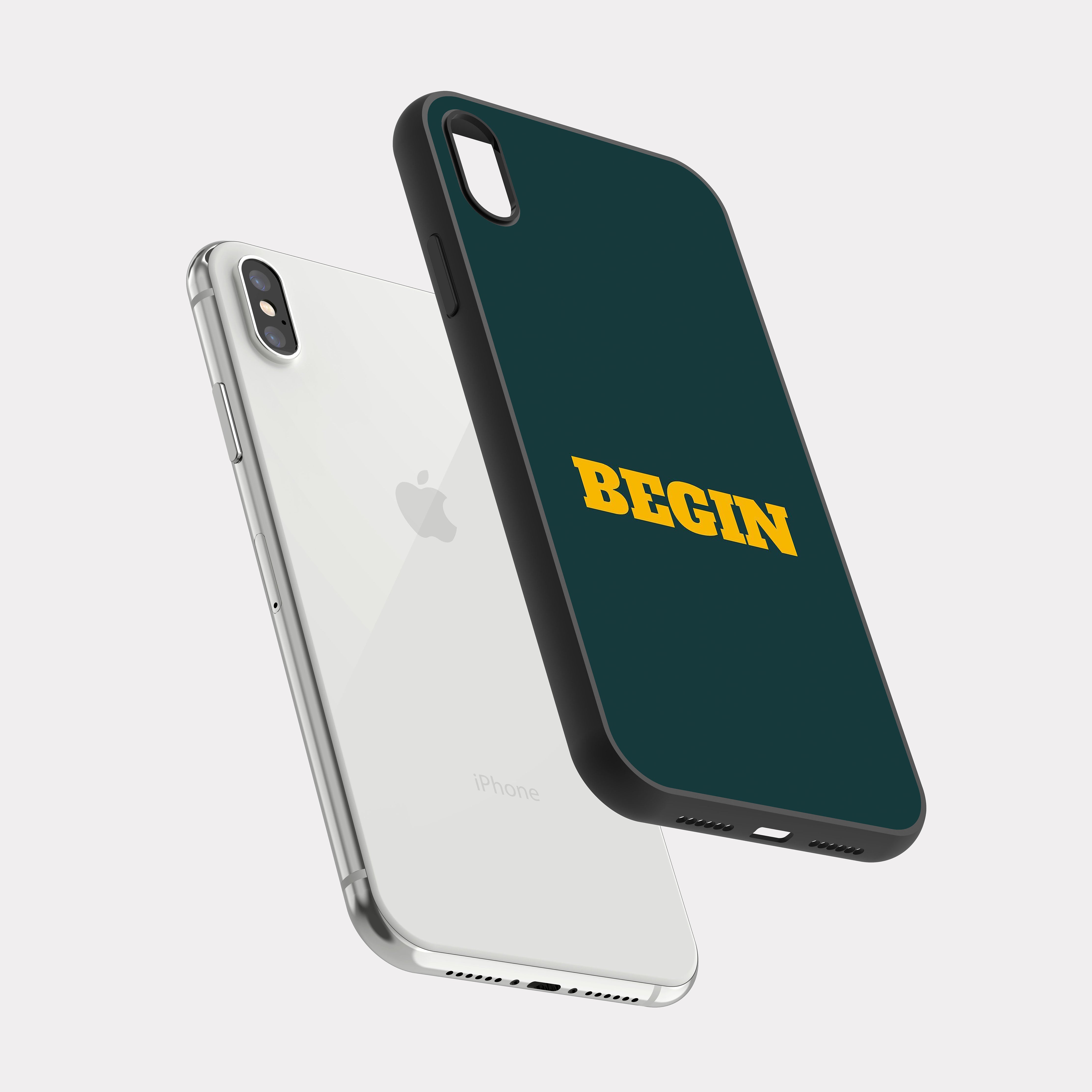 iPhone XS MAX case cover English Quote Begin