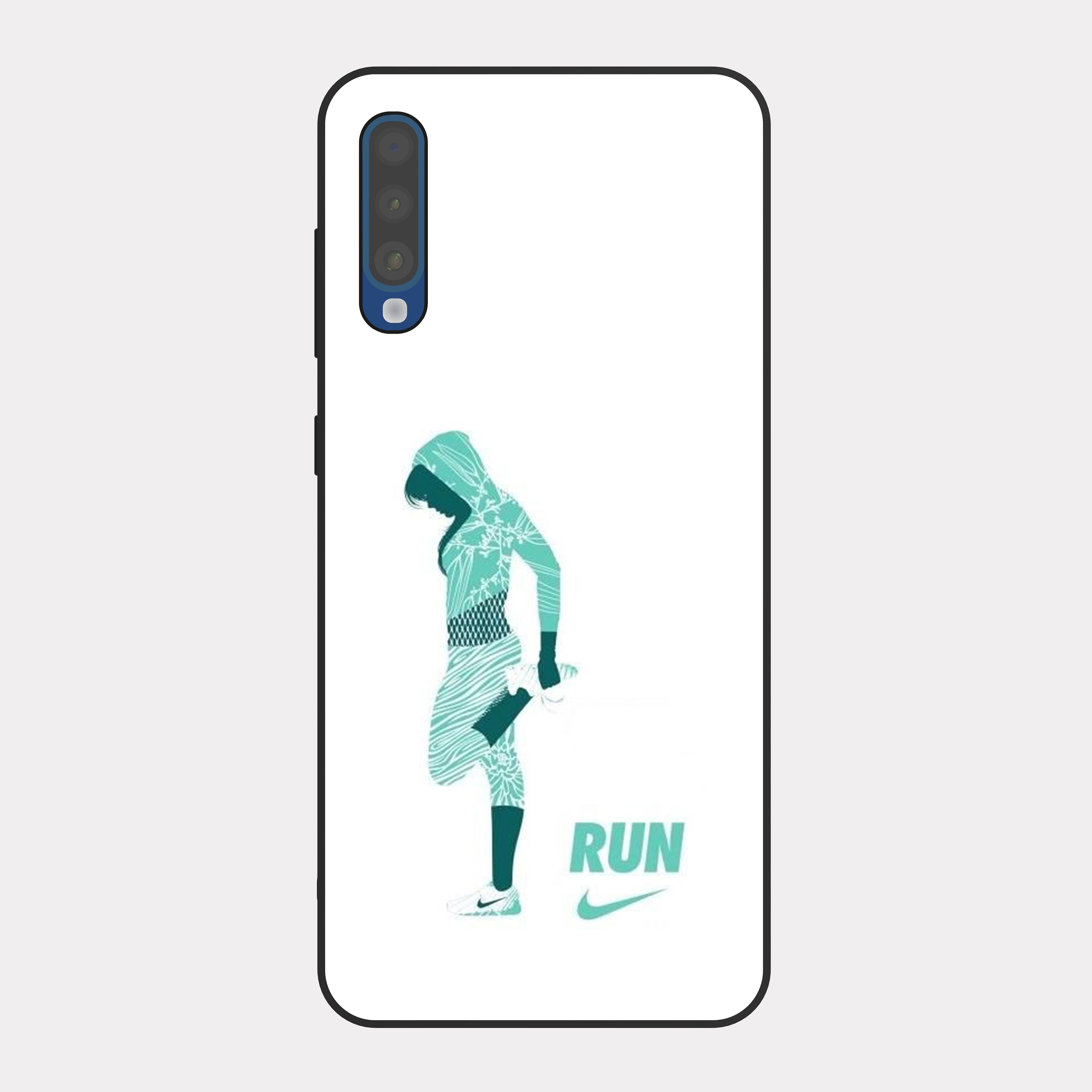 Samsung Galaxy A50 case cover Nike White Blue