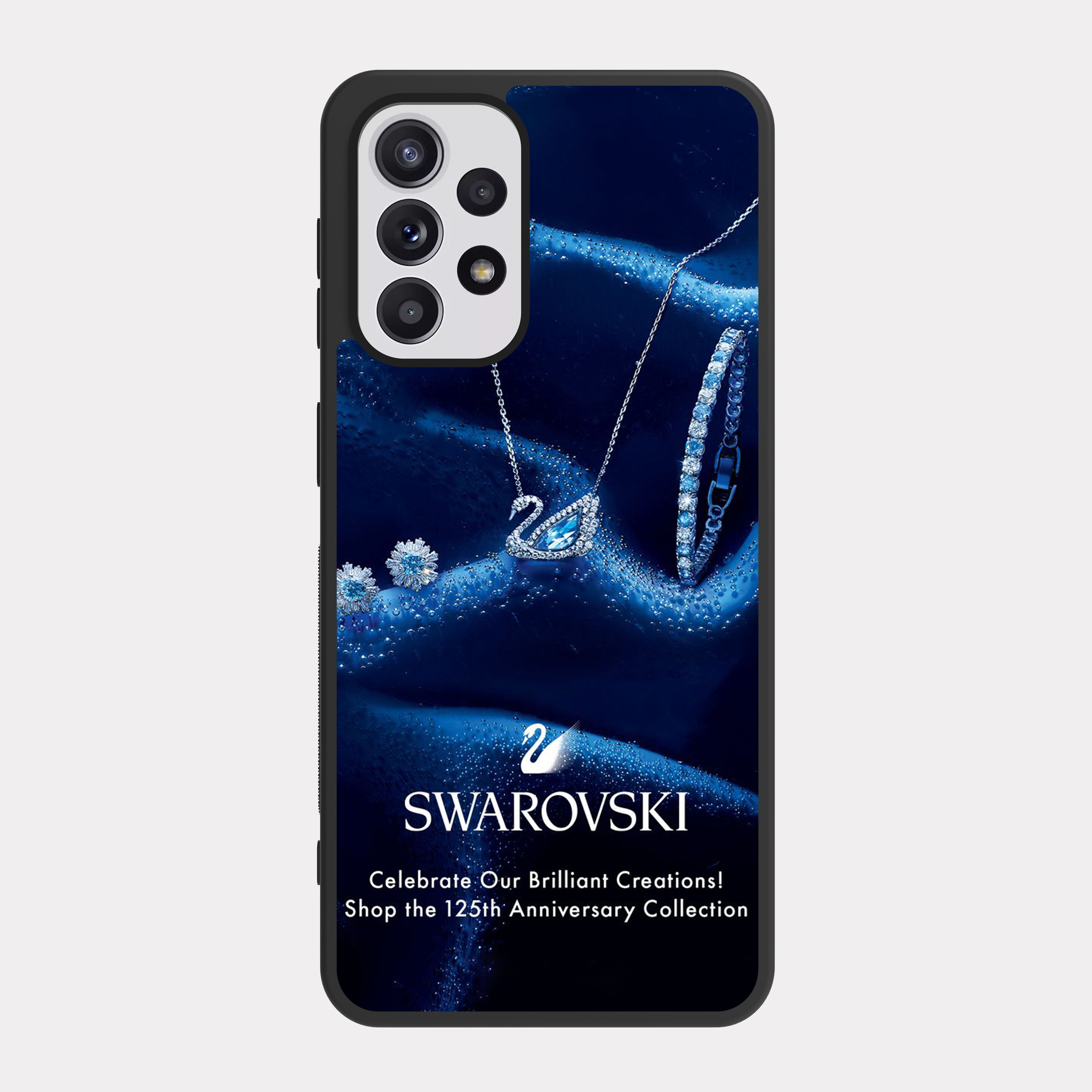 Samsung Galaxy A52 case cover Swarovski Blue