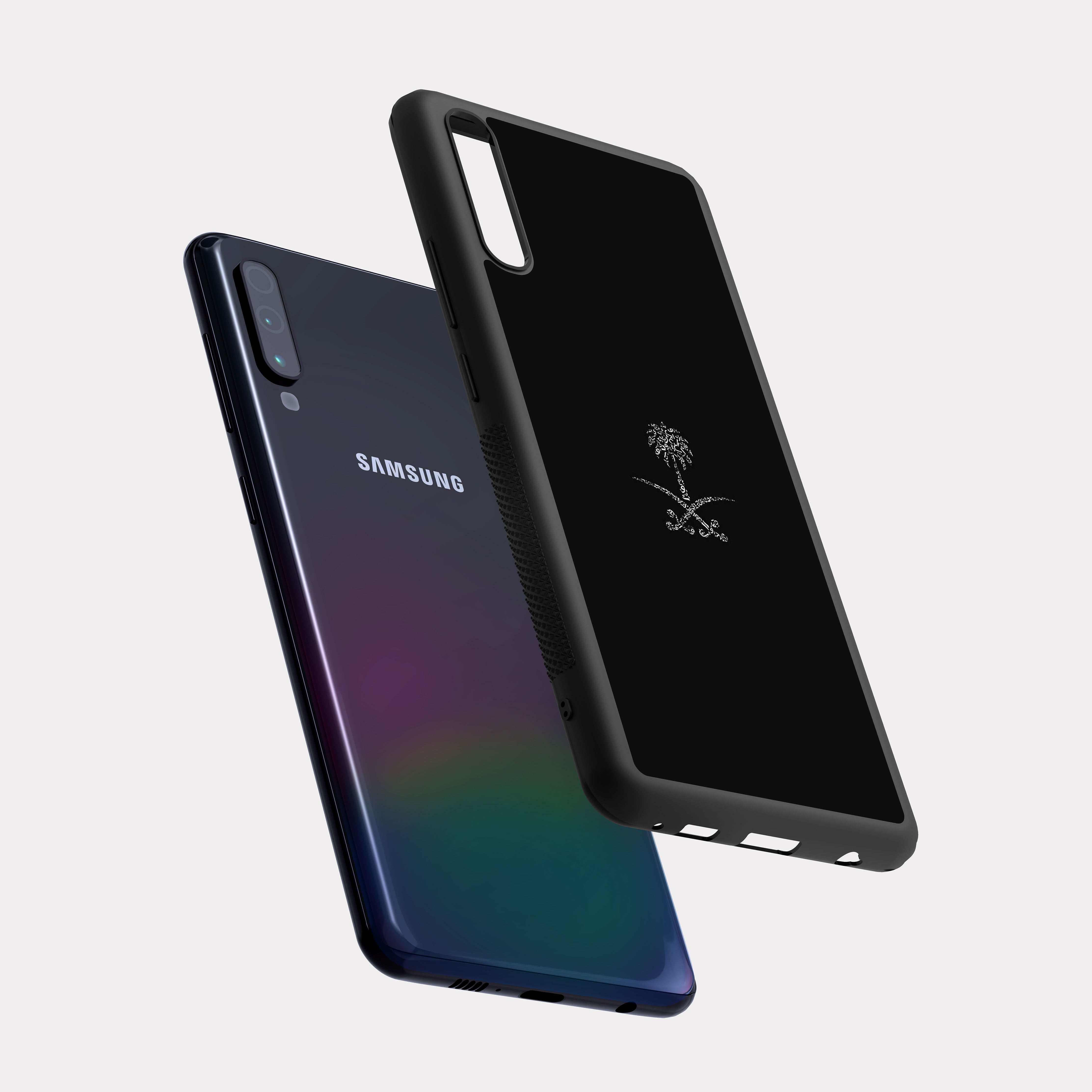 Samsung Galaxy A70 case cover The Great Saudi Arabia Black