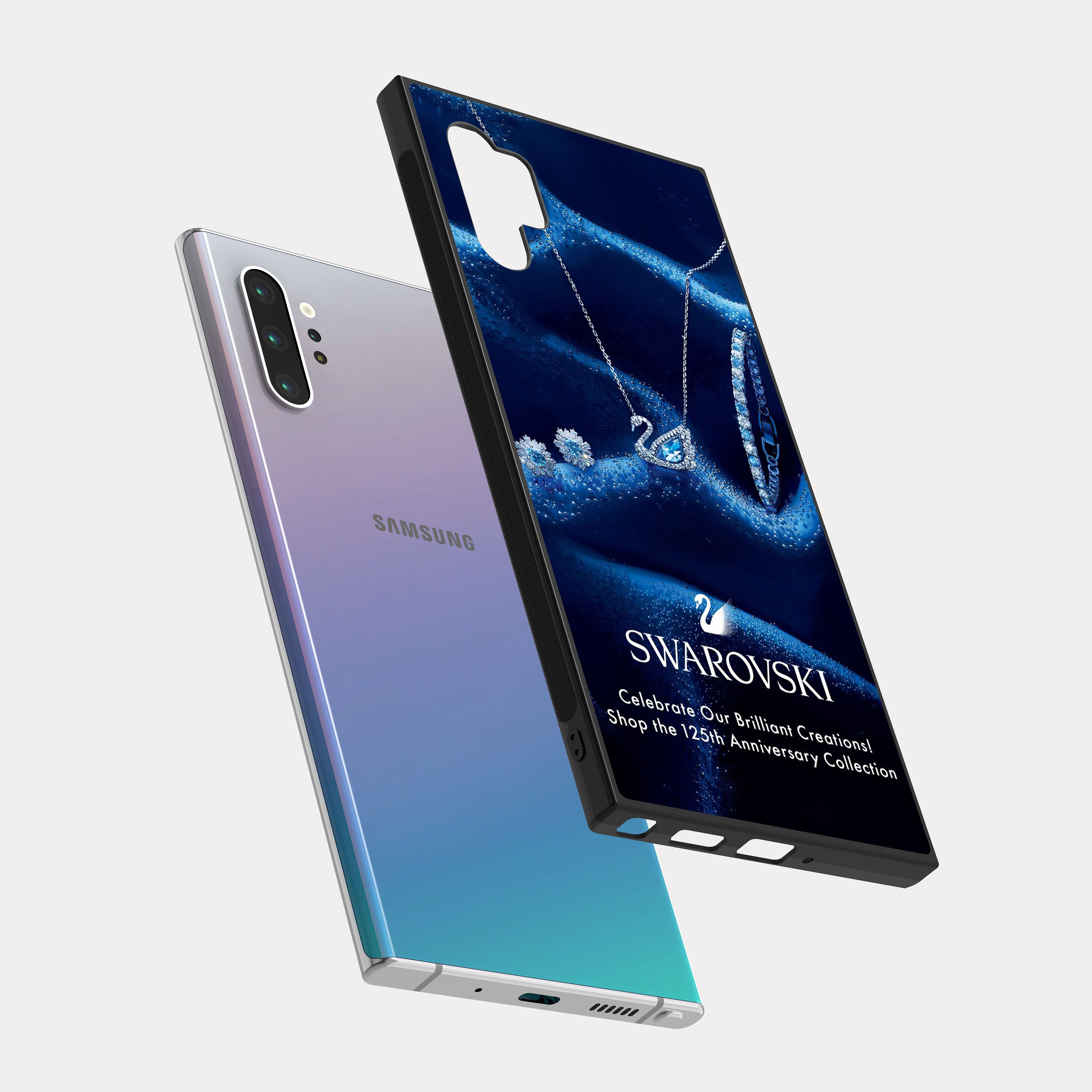 Samsung Galaxy Note 10 Plus case cover Swarovski Blue