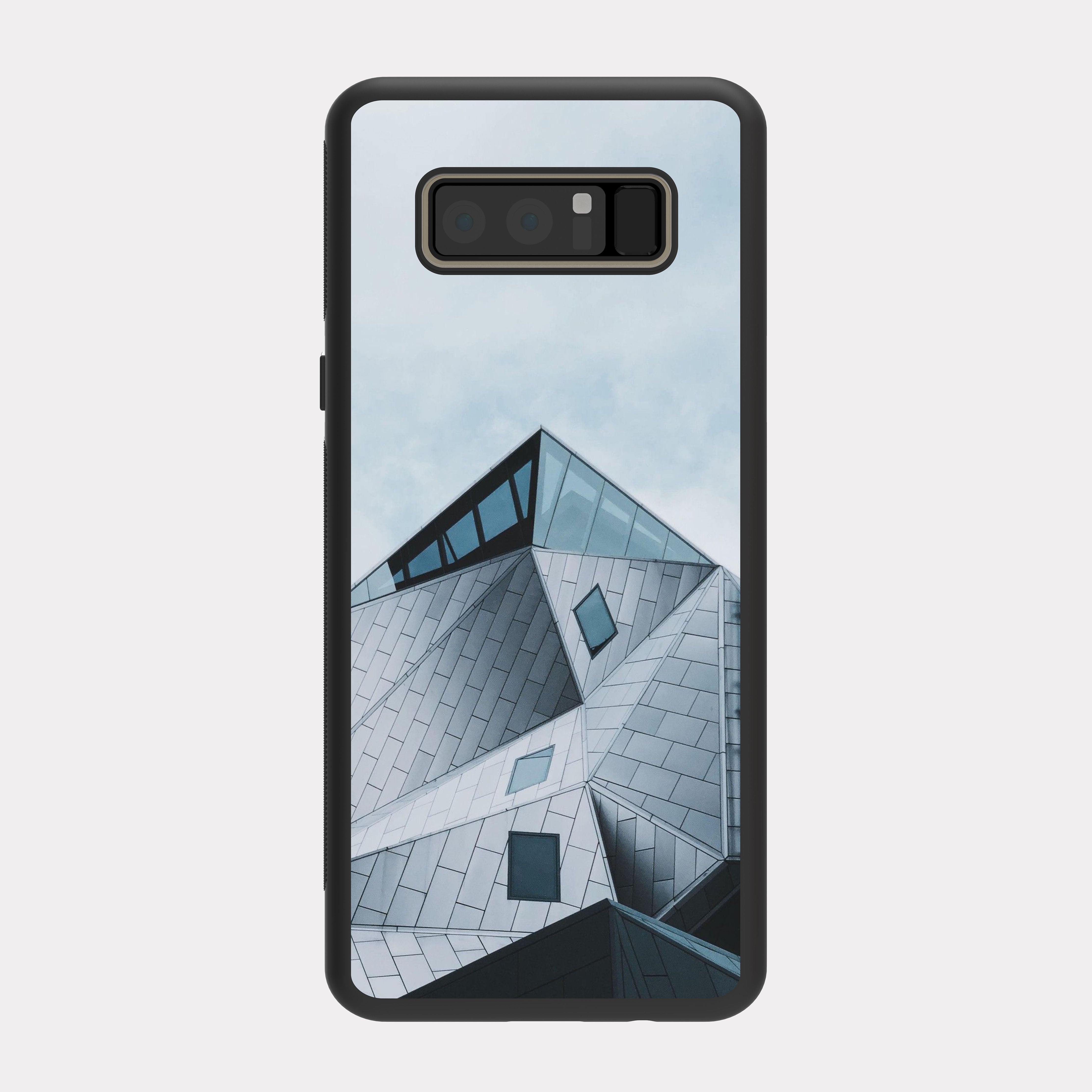 Samsung Galaxy Note 8 case cover Architectural Design Cyan