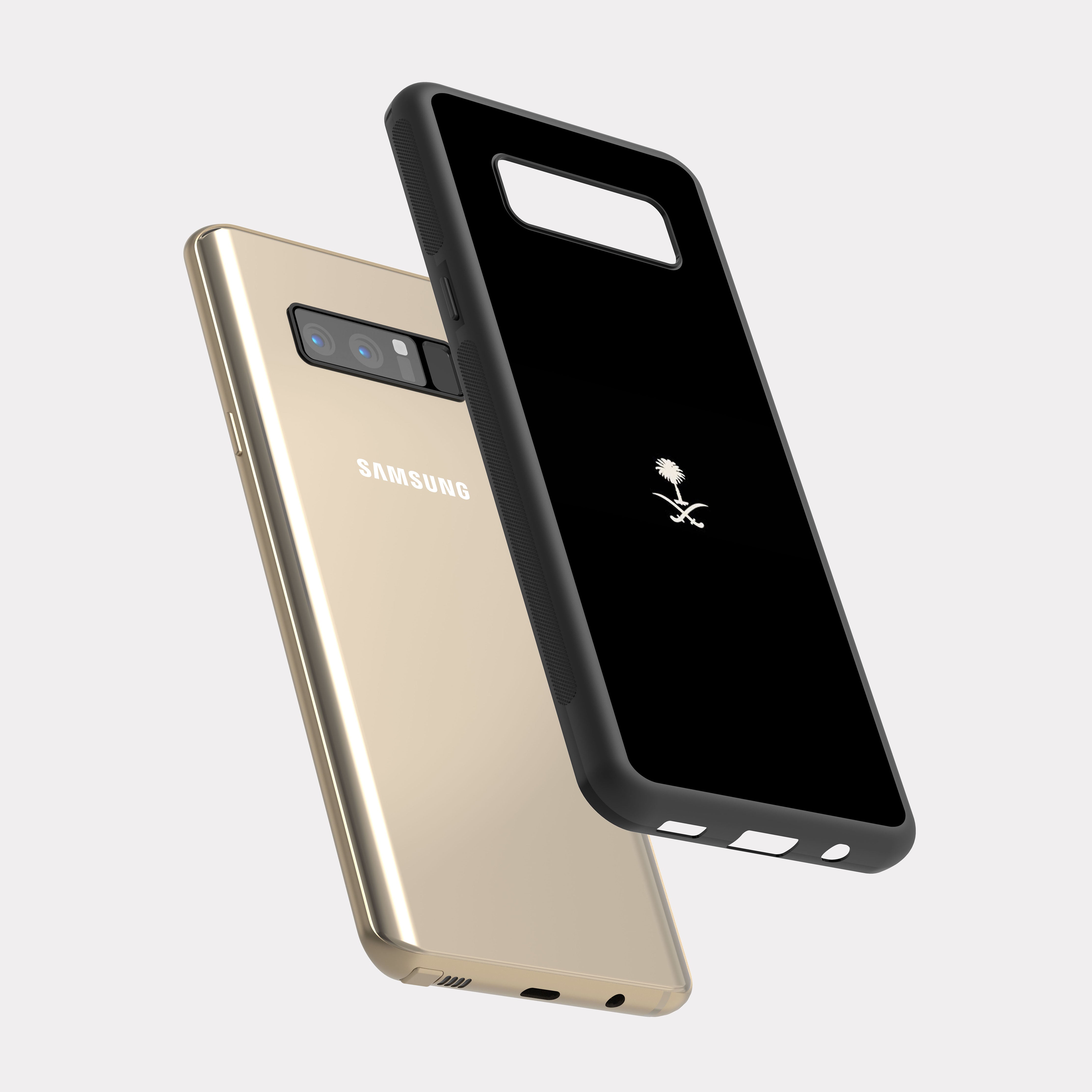 Samsung Galaxy Note 8 case cover Saudi Arabia icon White Black