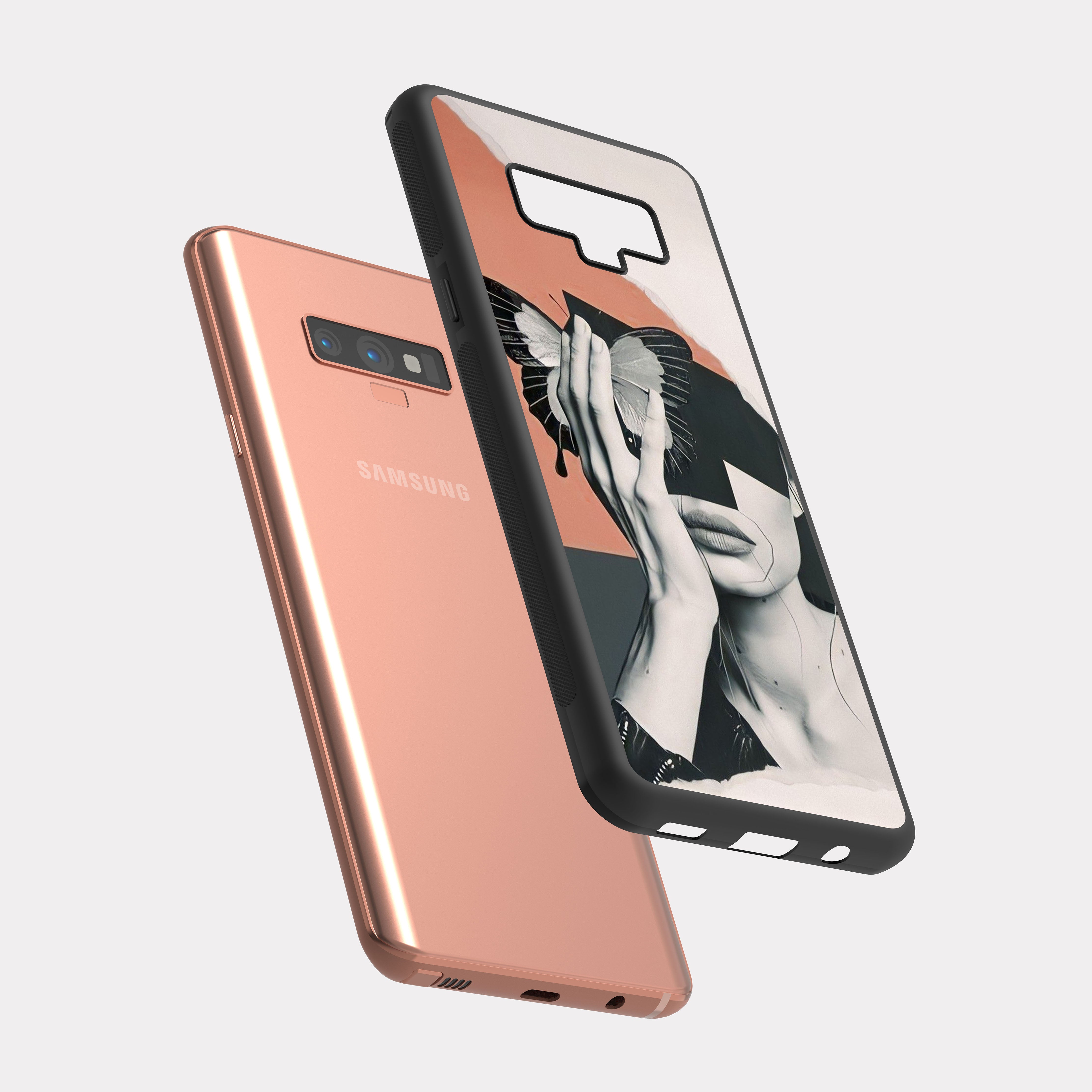 Samsung Galaxy Note 9 case cover Grey Elegant