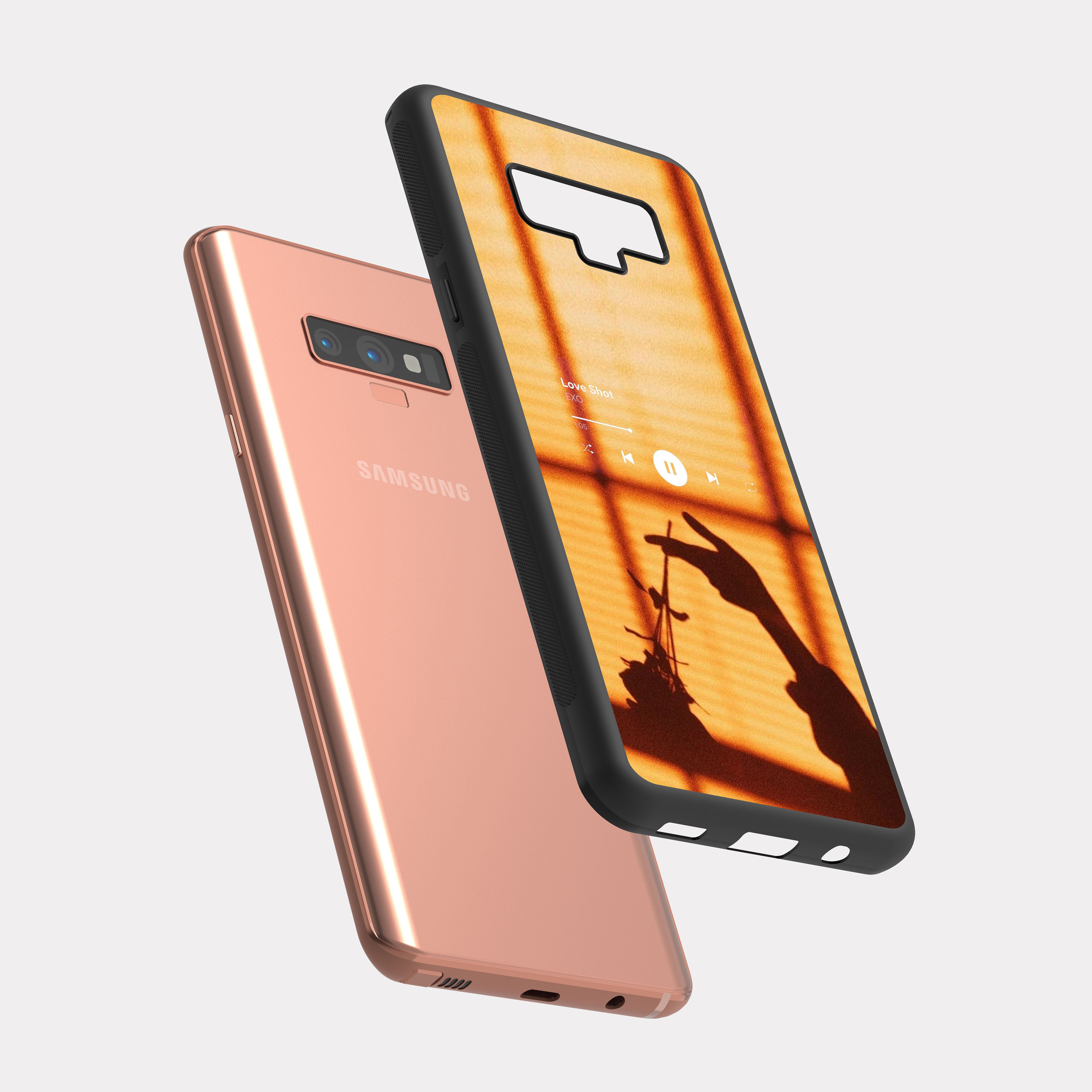 Samsung Galaxy Note 9 case cover Elegant Gold