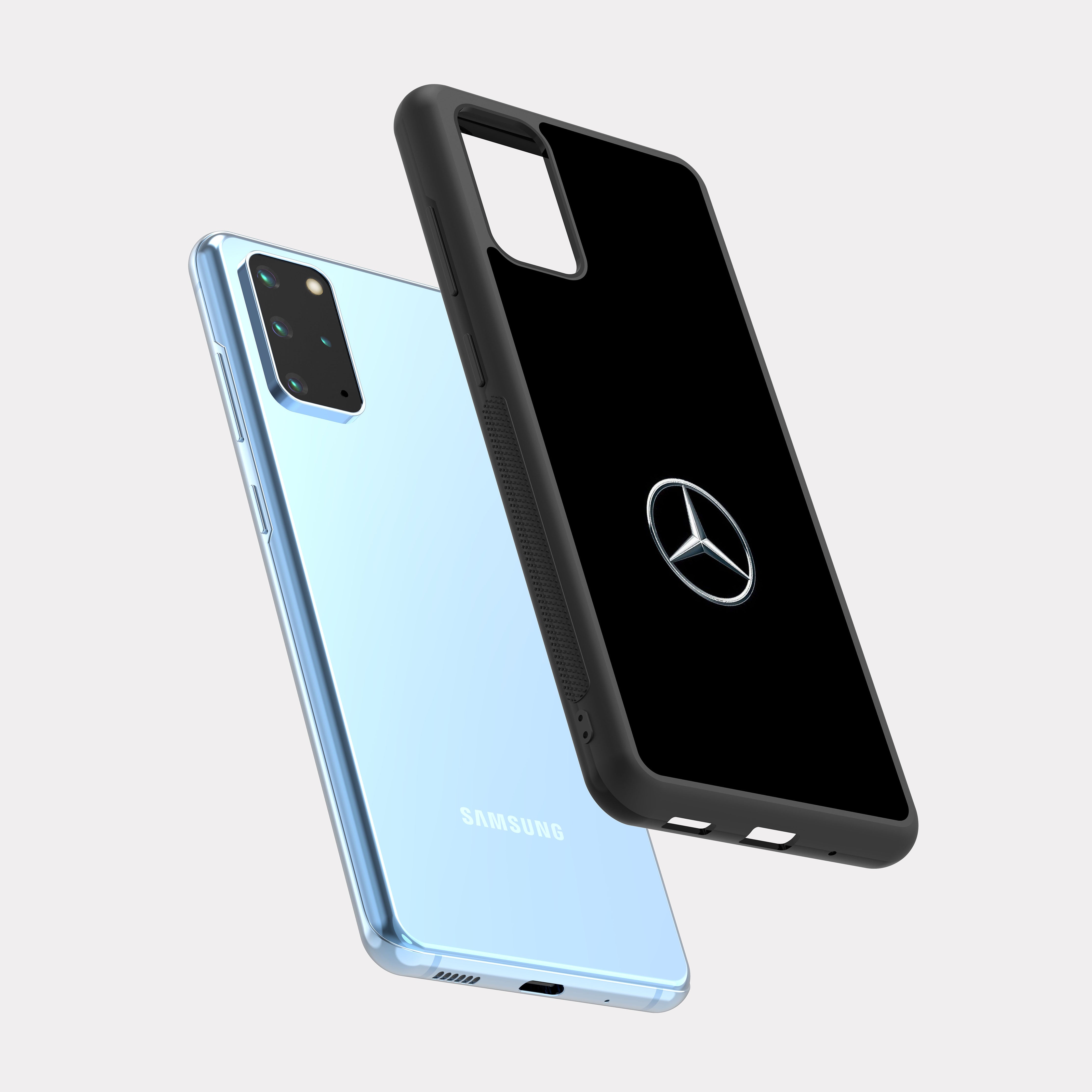 Samsung Galaxy S20 Plus case cover Mercedes Icon White