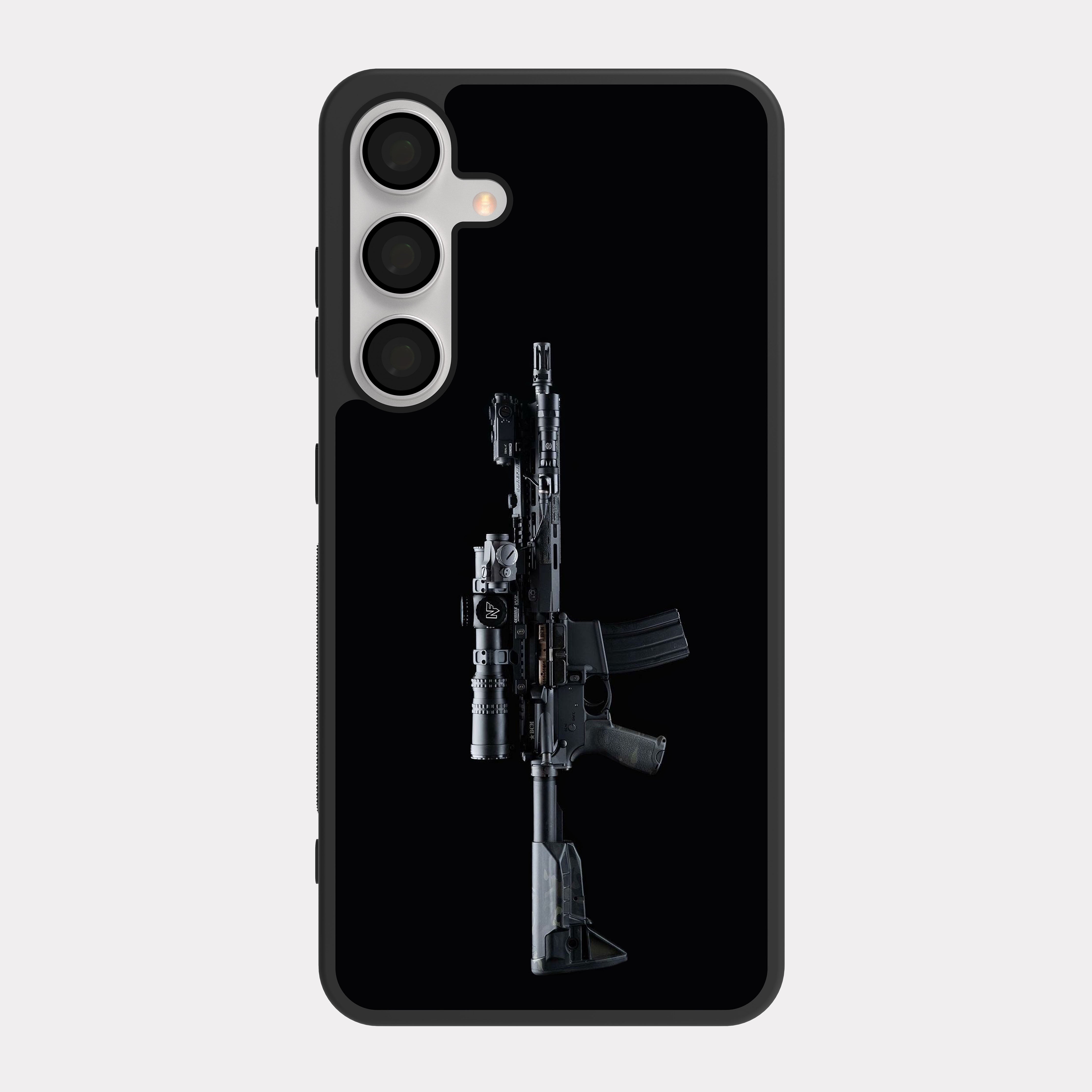 Samsung Galaxy S24 case cover M4 Assault Rifle Grey