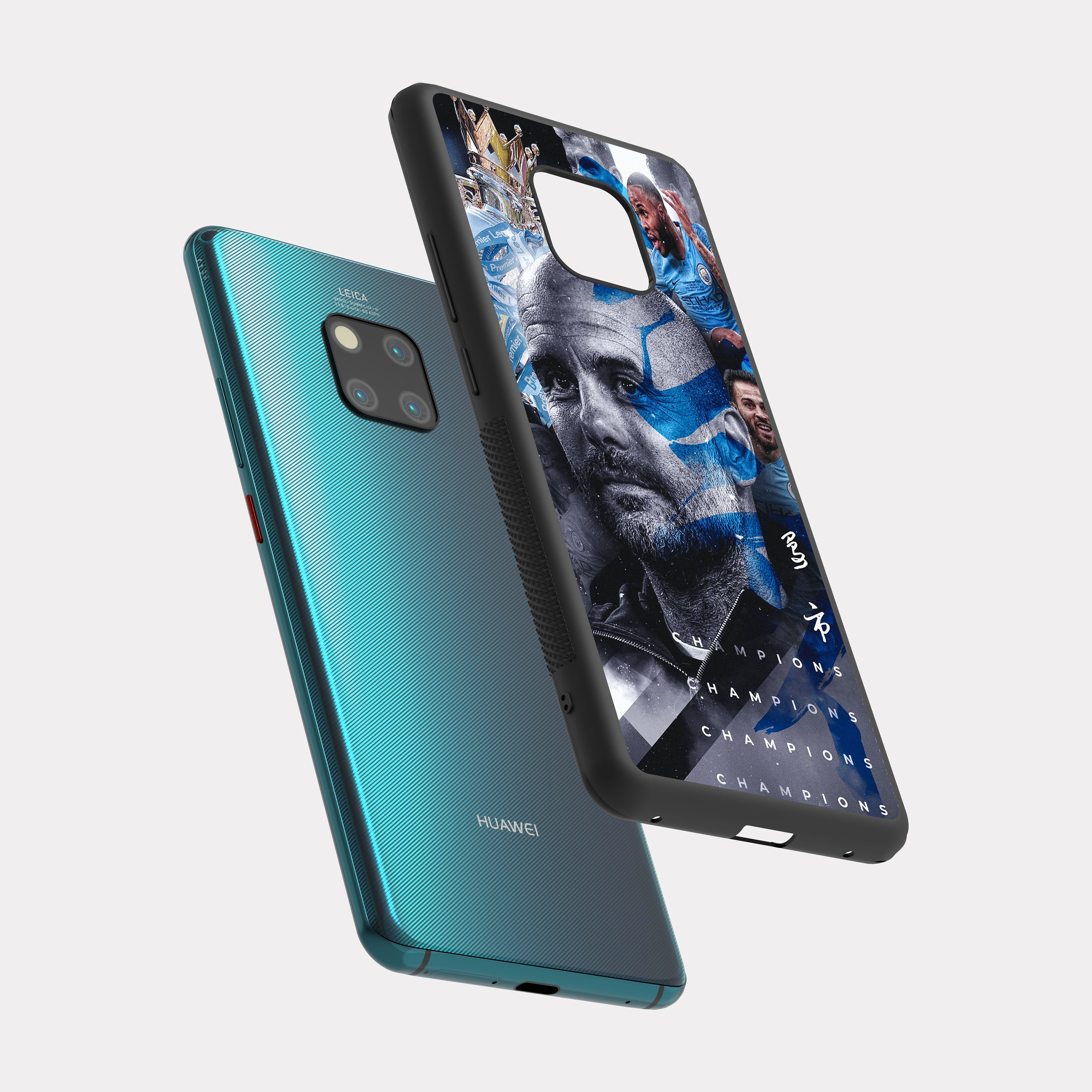 Huawei Mate 20 Pro case cover Manchester City Club Beige