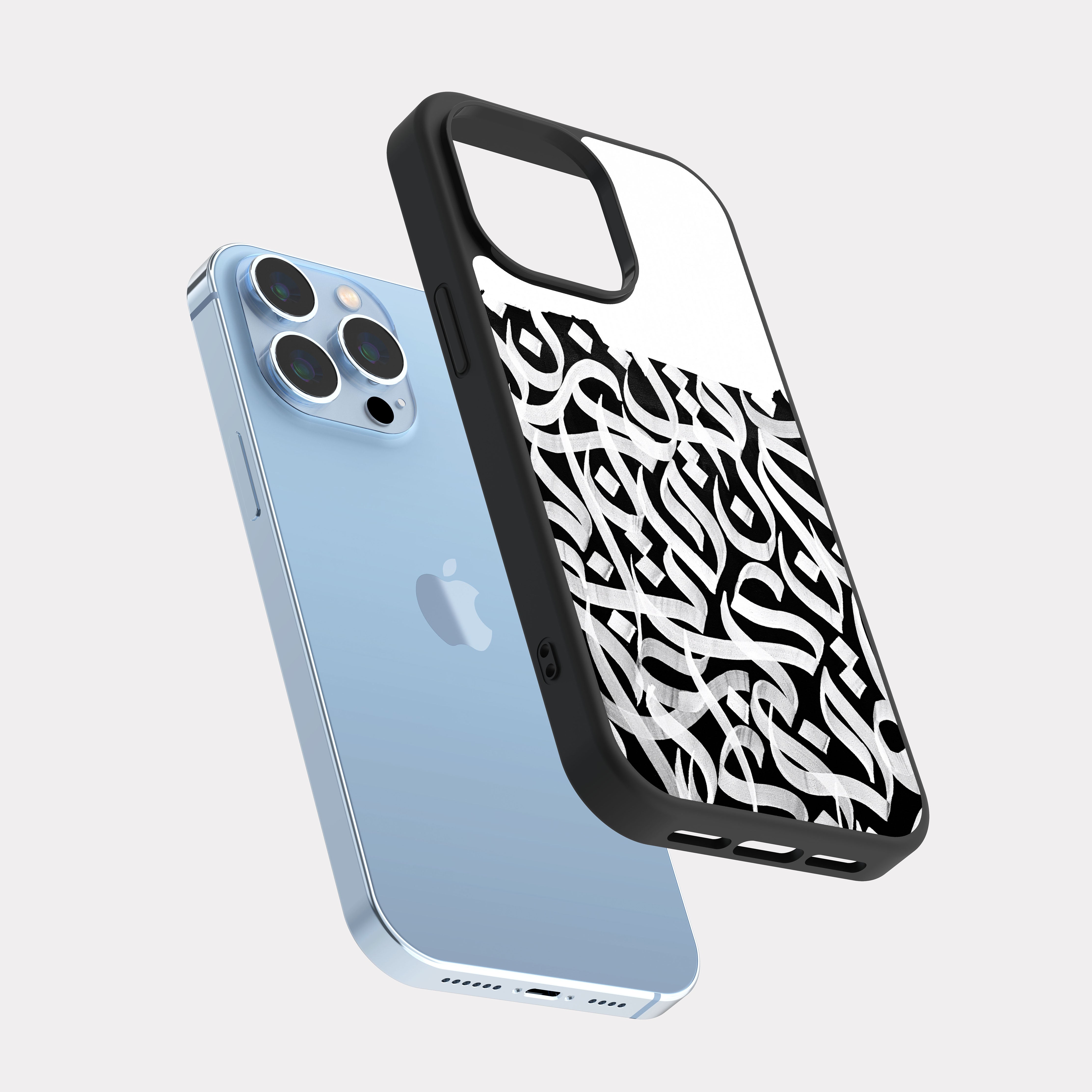 iPhone 13 Pro Max case cover White Arabic Font