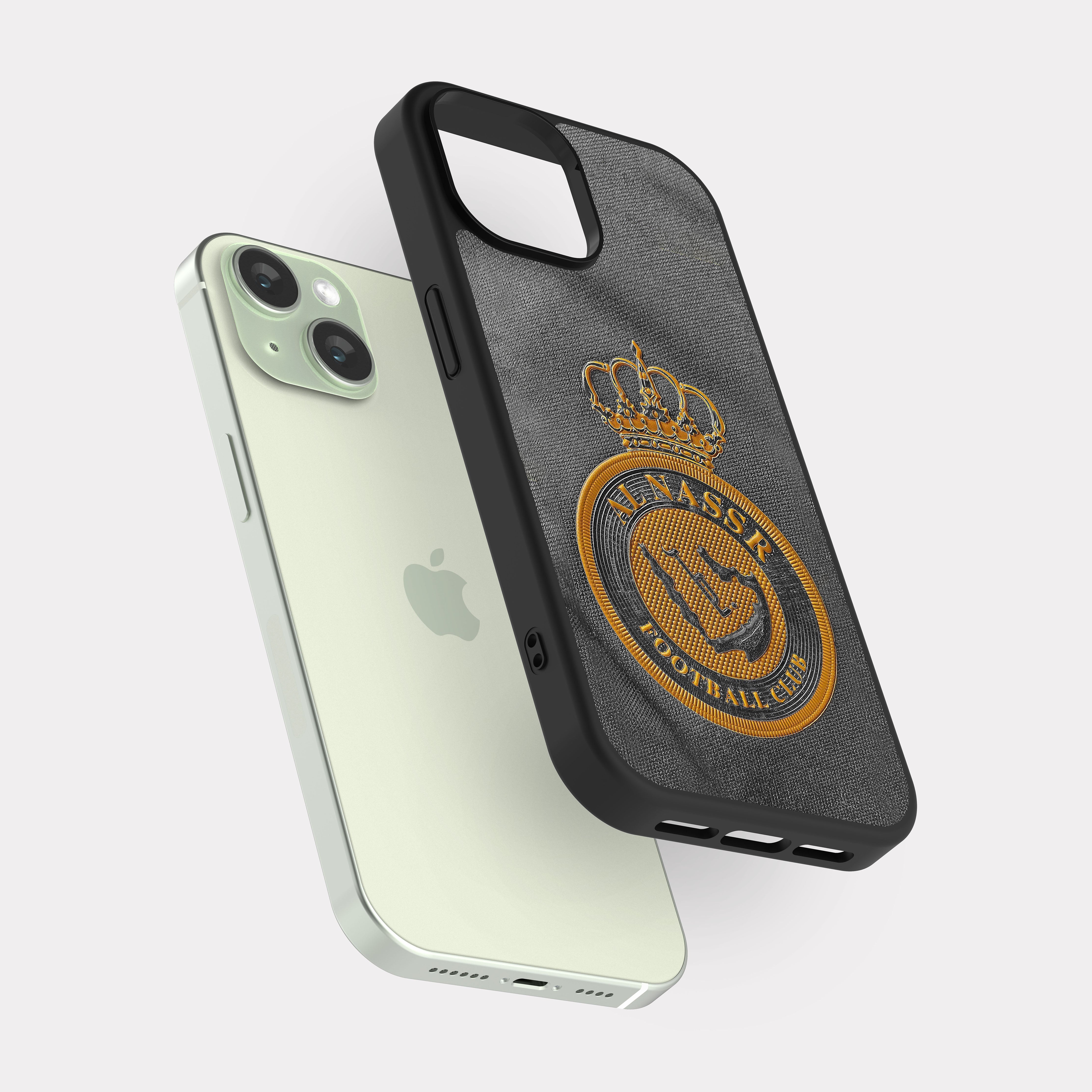 iPhone 15 case cover Alnassr Club FC Grey