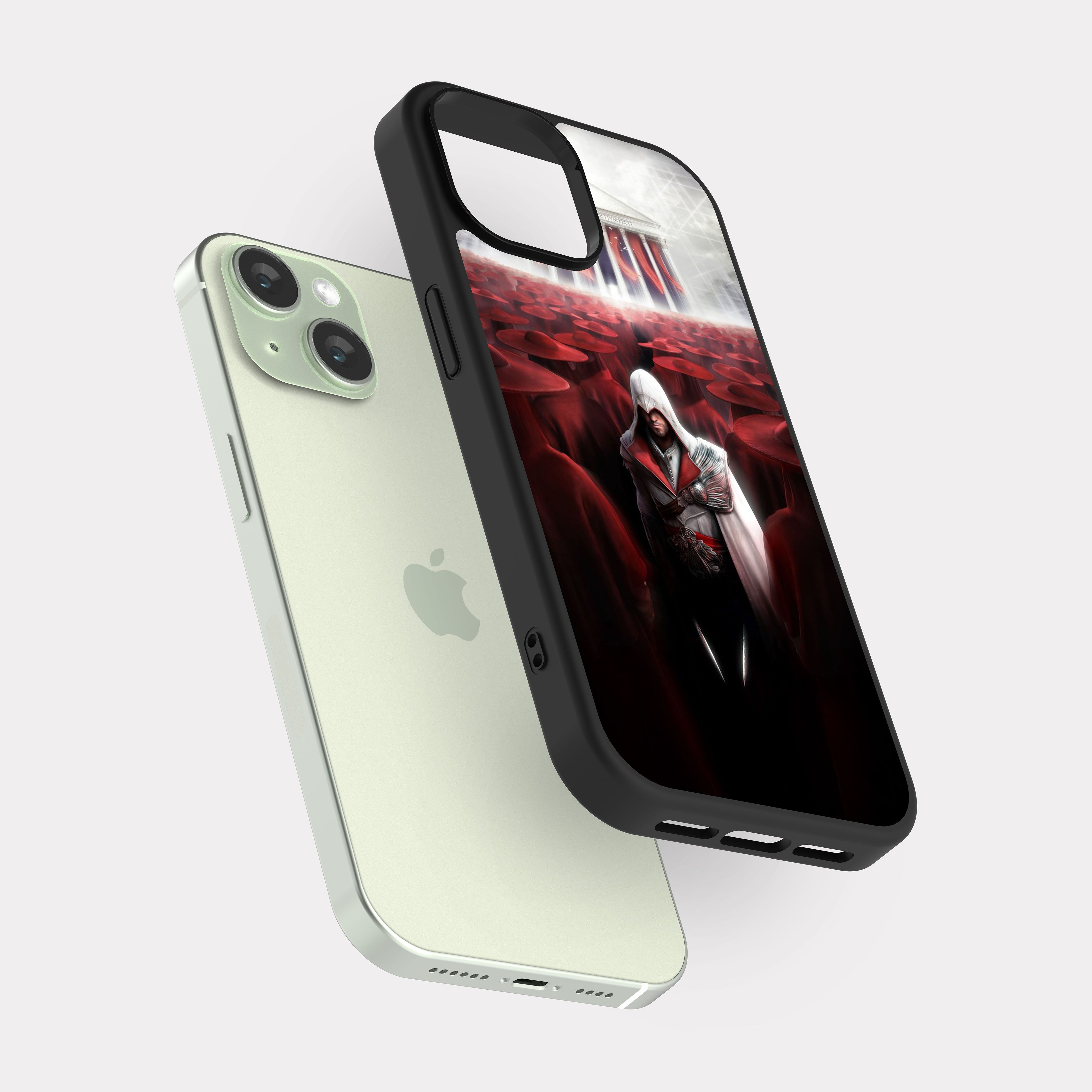 iPhone 15 case cover Assassin's Creed Red