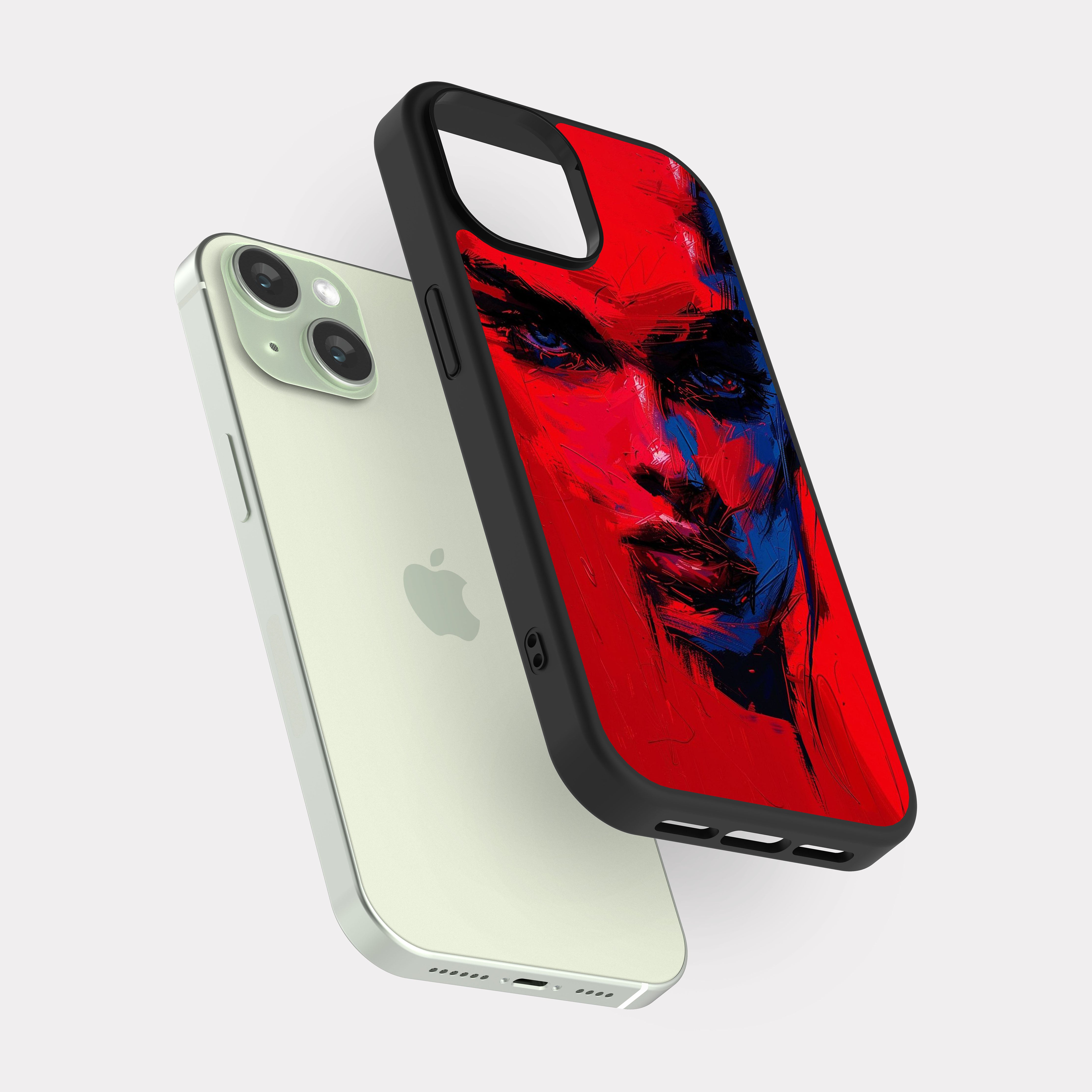 iPhone 15 case cover Abstract Drawing Blue