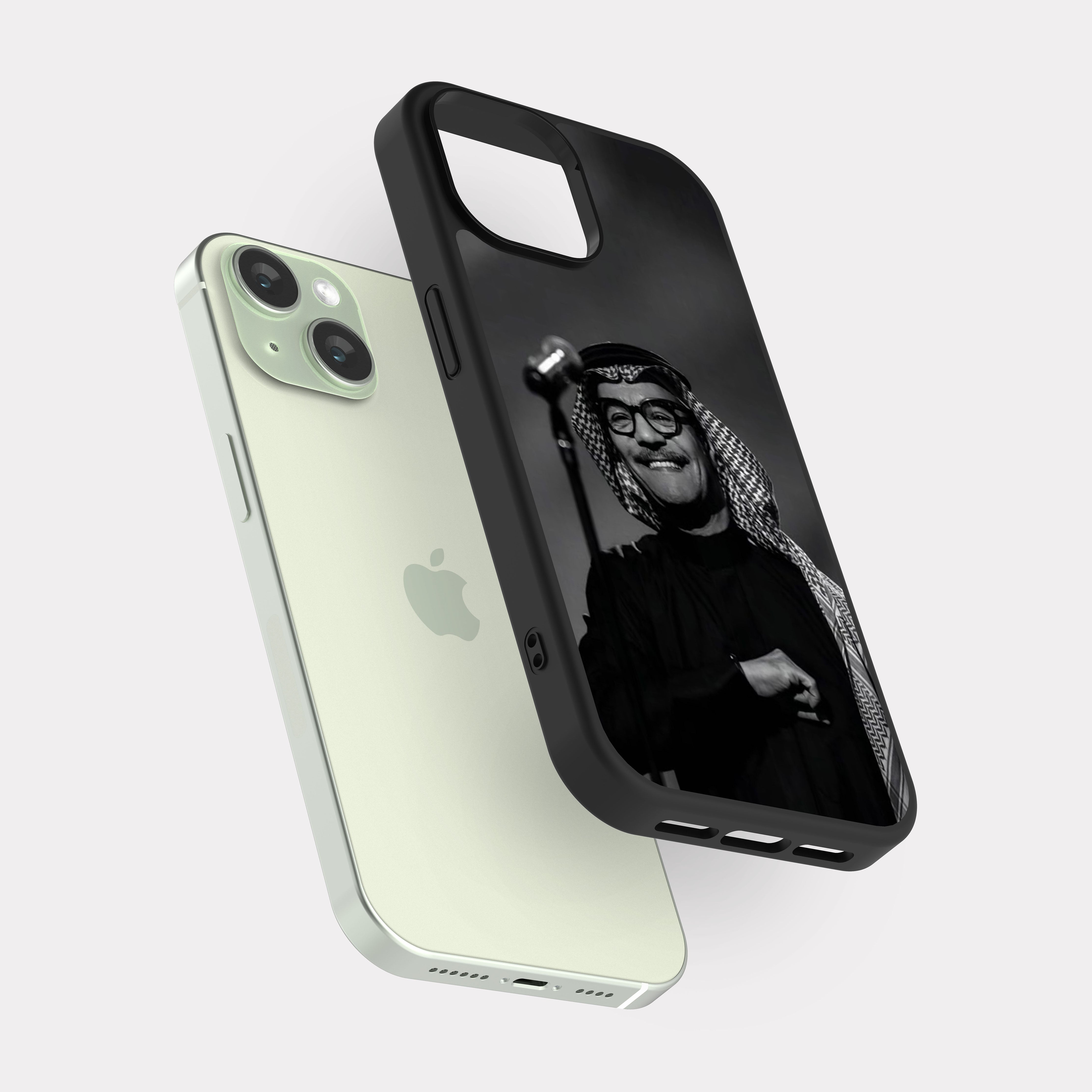 iPhone 15 case cover Rabeh Sager Grey