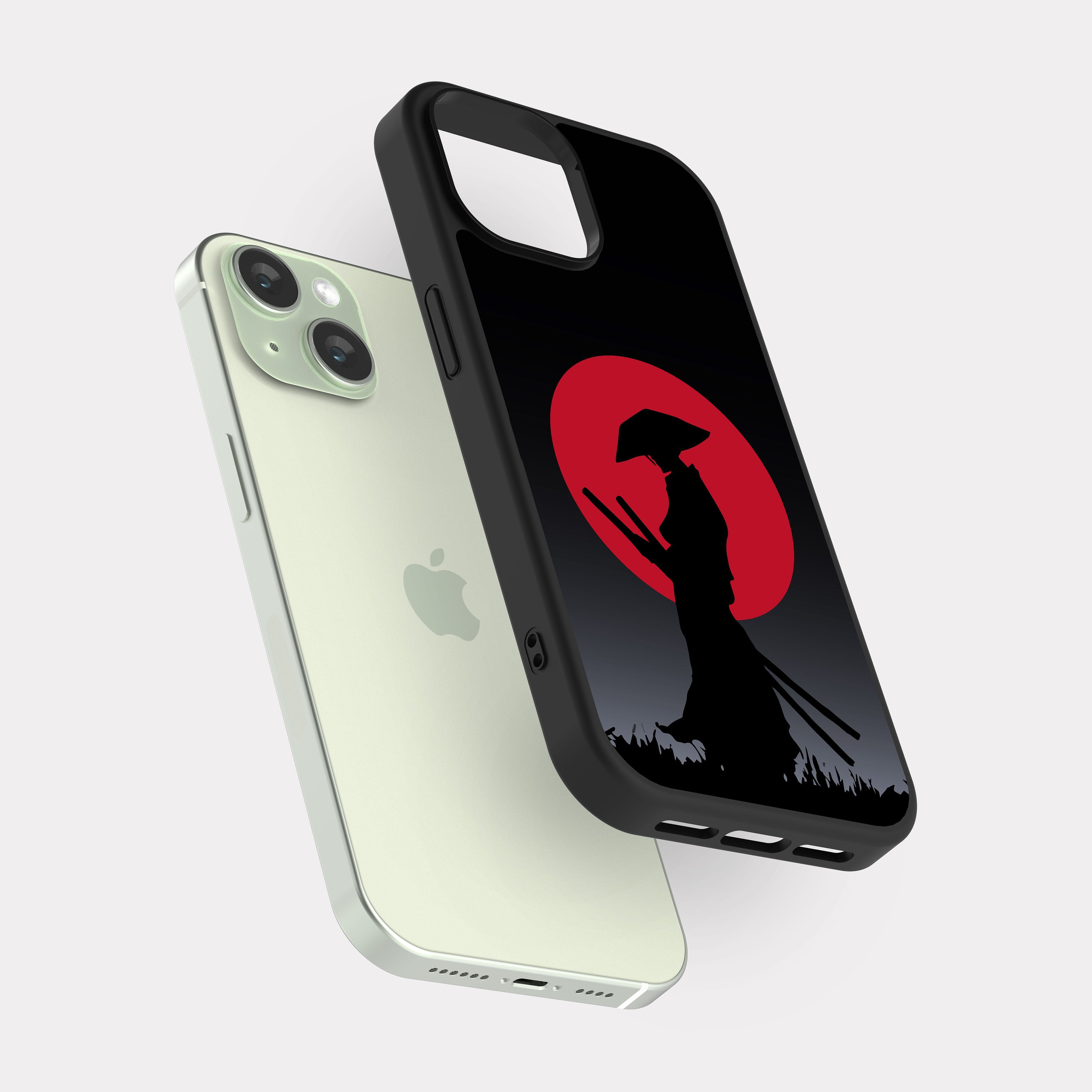 iPhone 15 case cover Japanese Samurai Red