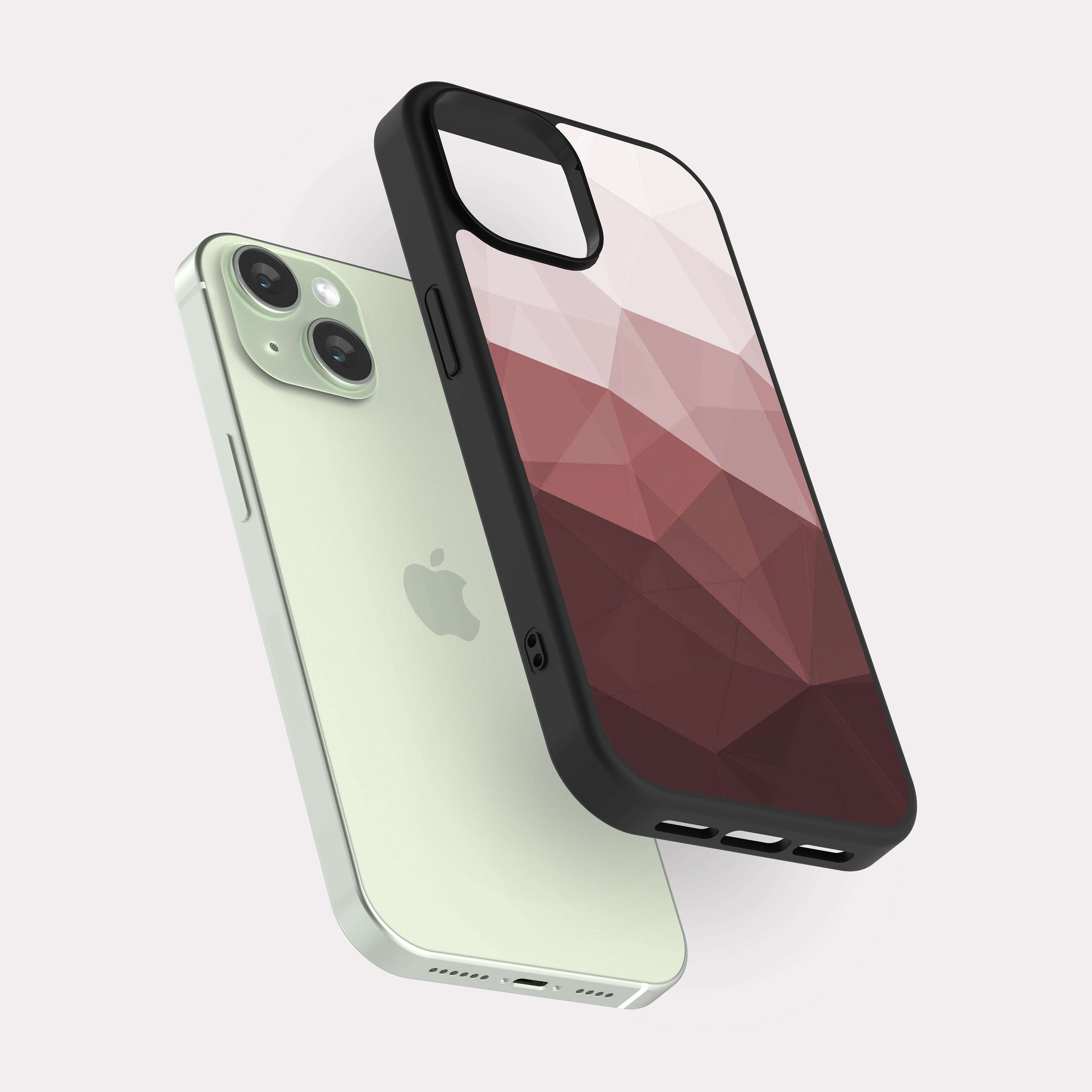 iPhone 15 case cover Abstract Drawing Geometric Pink