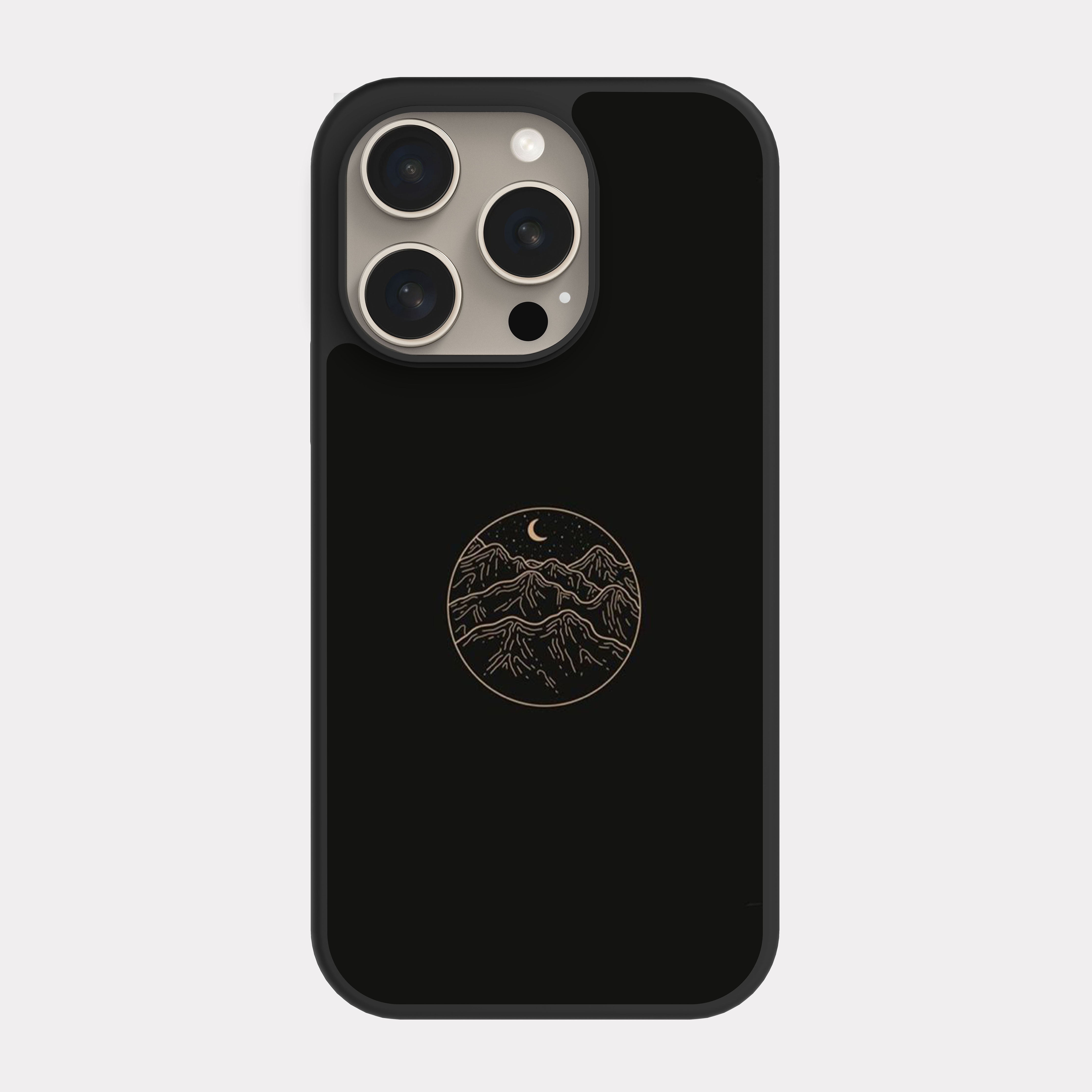 iPhone 15 Pro case cover Moon and mountains