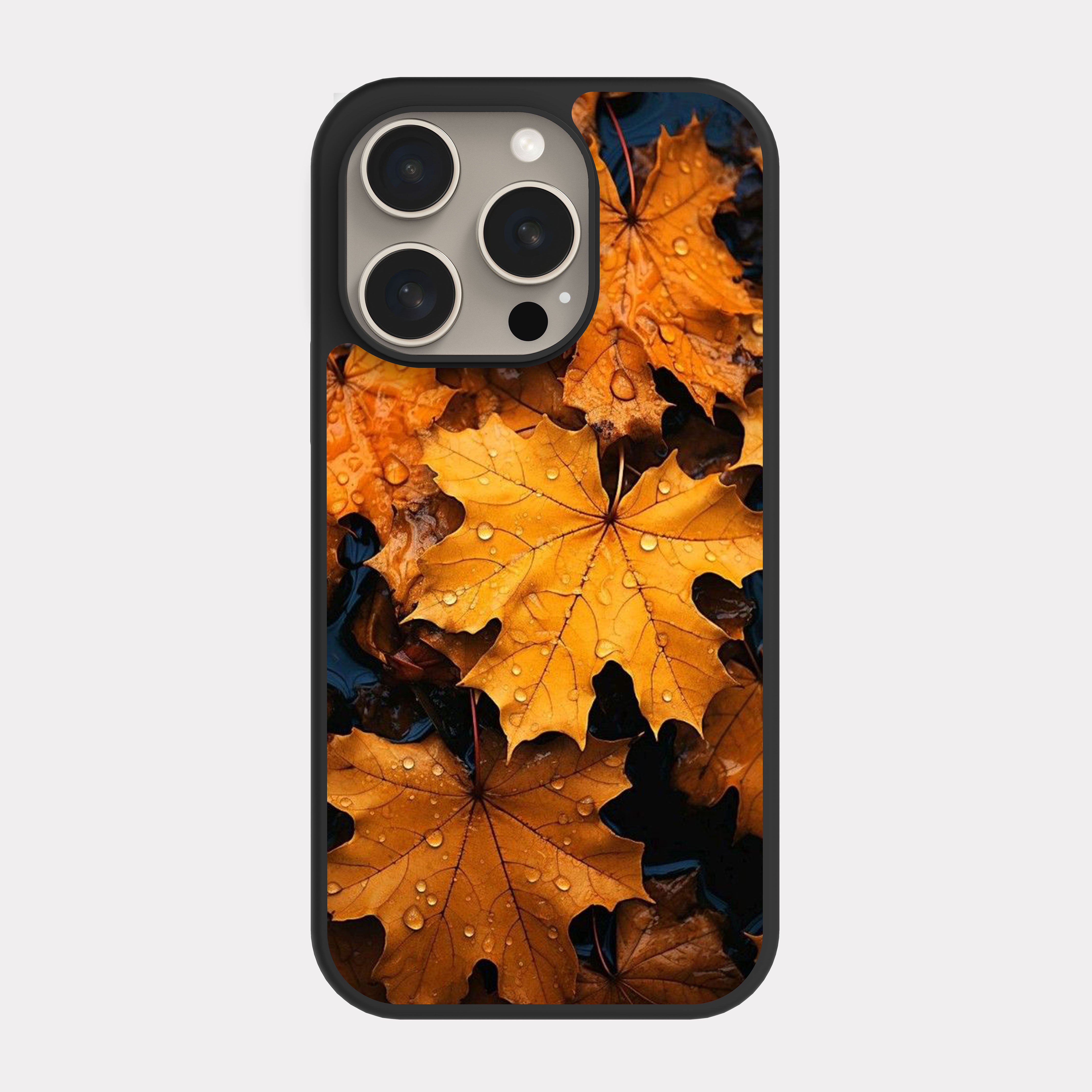 iPhone 15 Pro case cover Tree Leaves Yellow