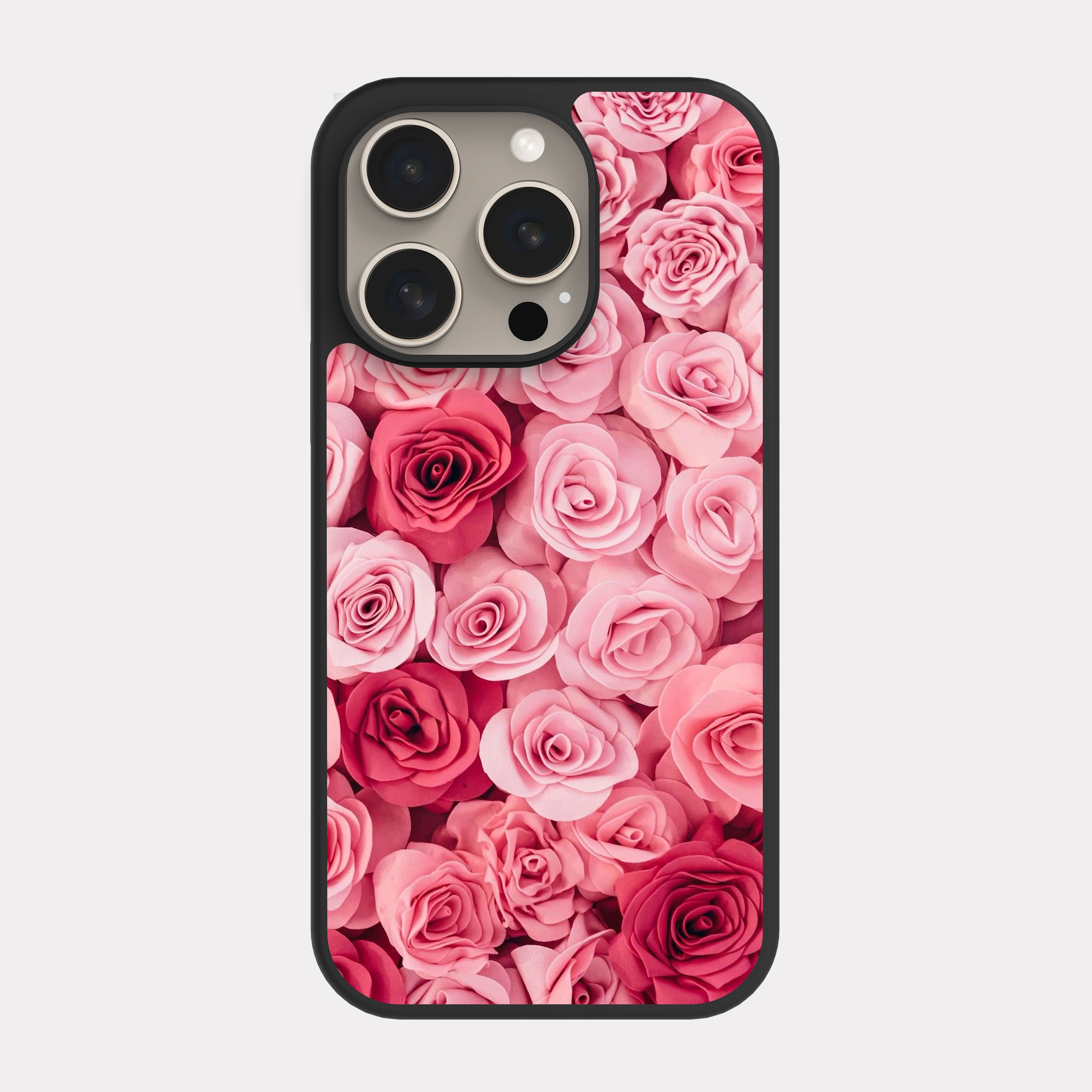 iPhone 15 Pro case cover Pink Flowers