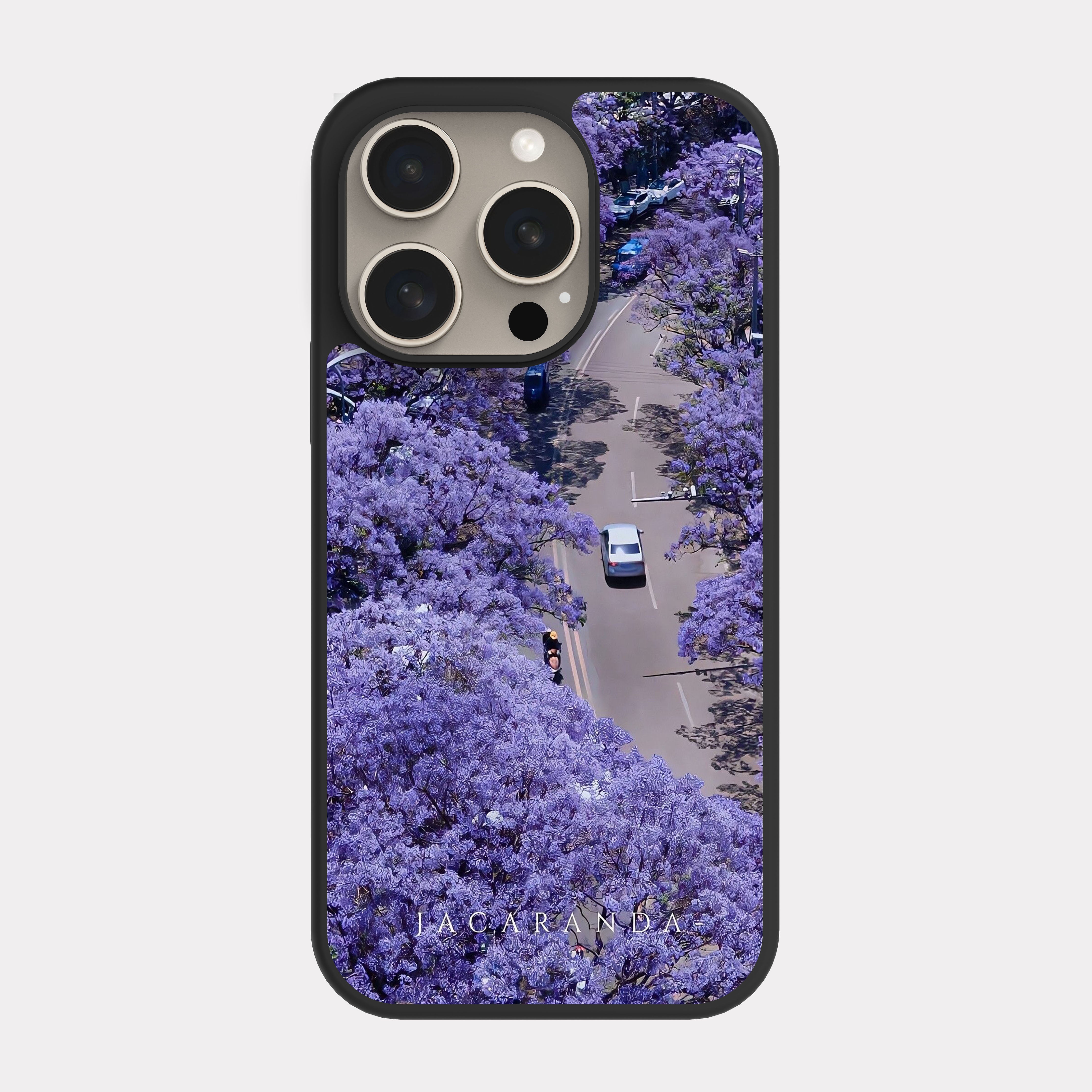 iPhone 15 Pro case cover Jacaranda Purple Tree