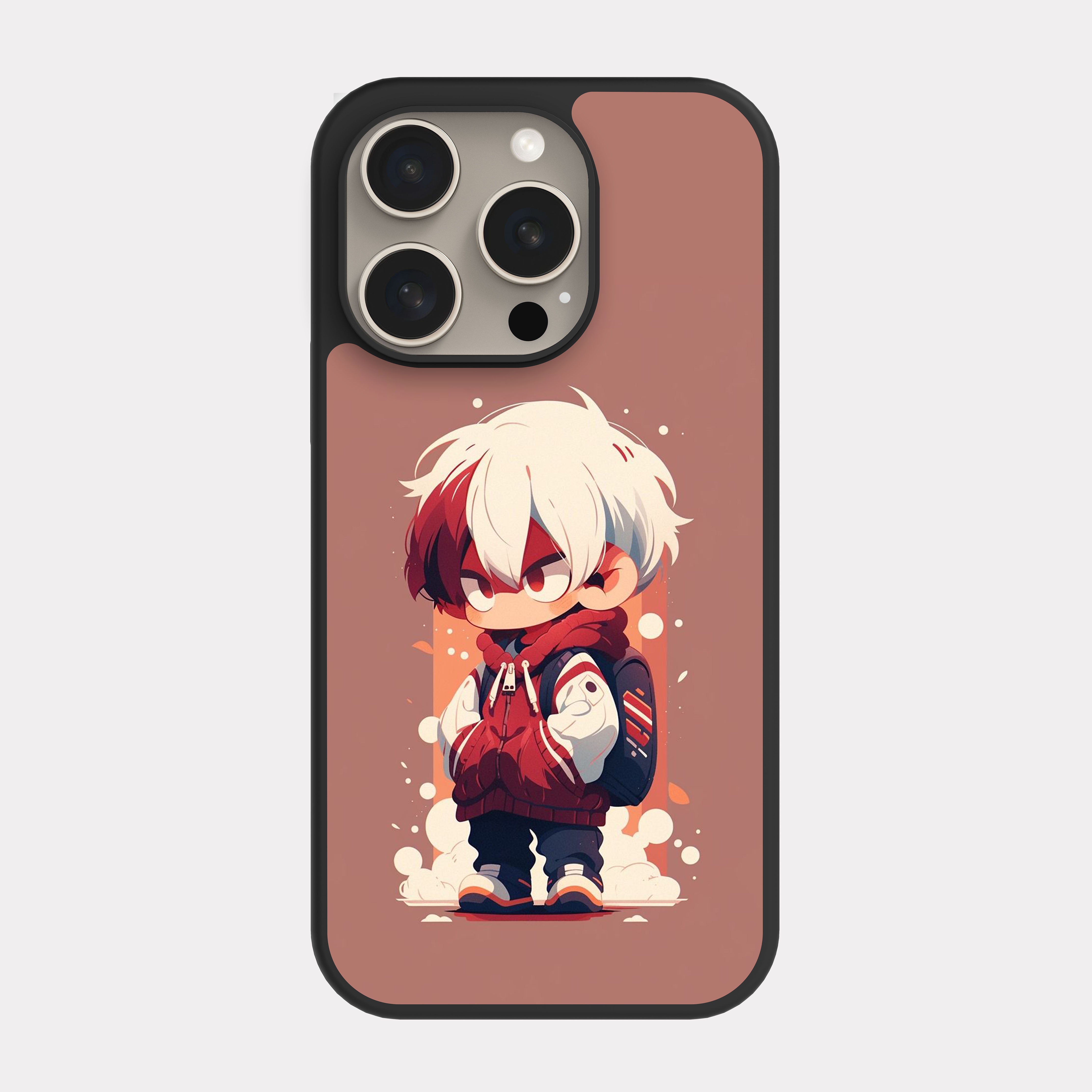 iPhone 15 Pro case cover My Hero Academia Shoto Todoroki White