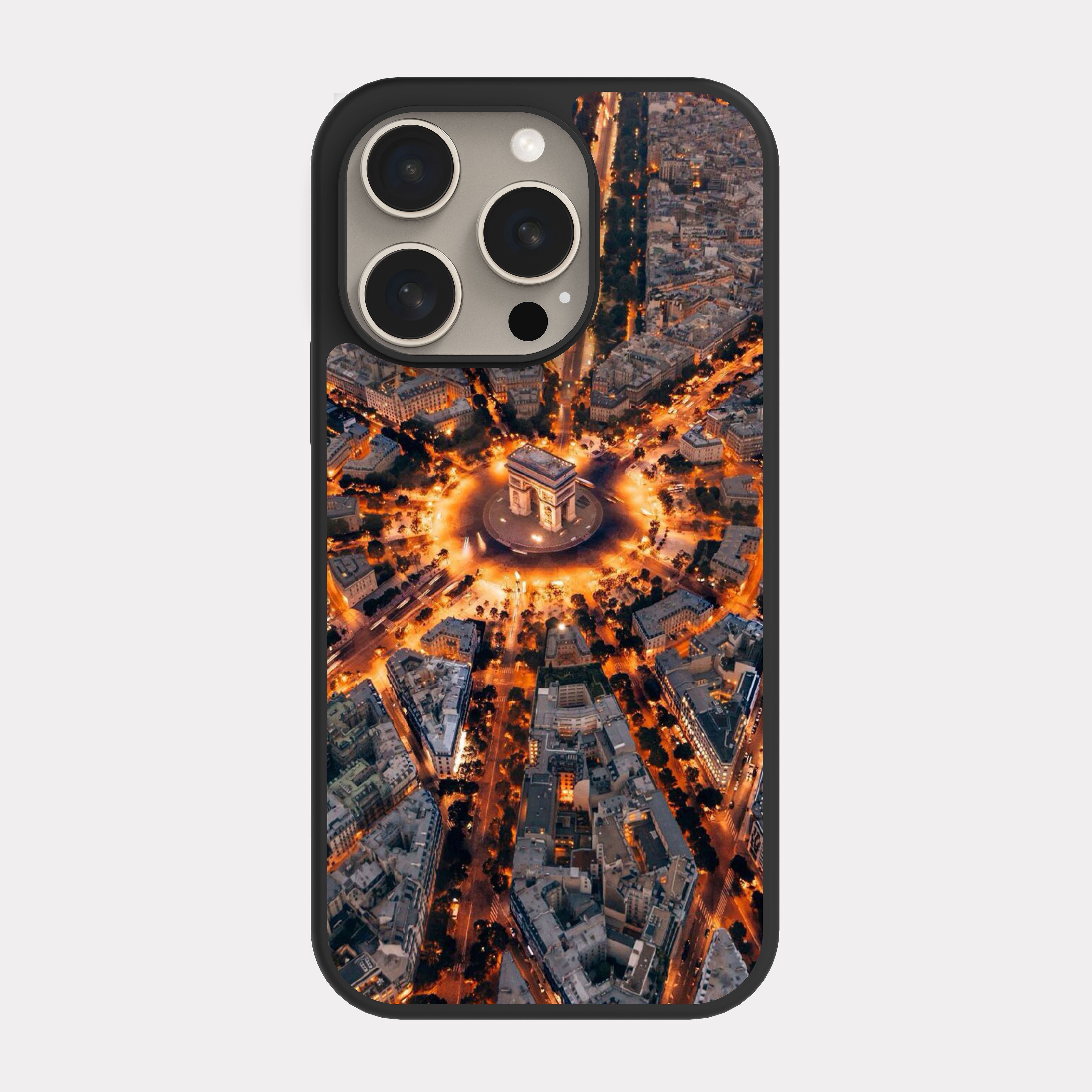 iPhone 15 Pro case cover Paris Arc De Triomphe Grey