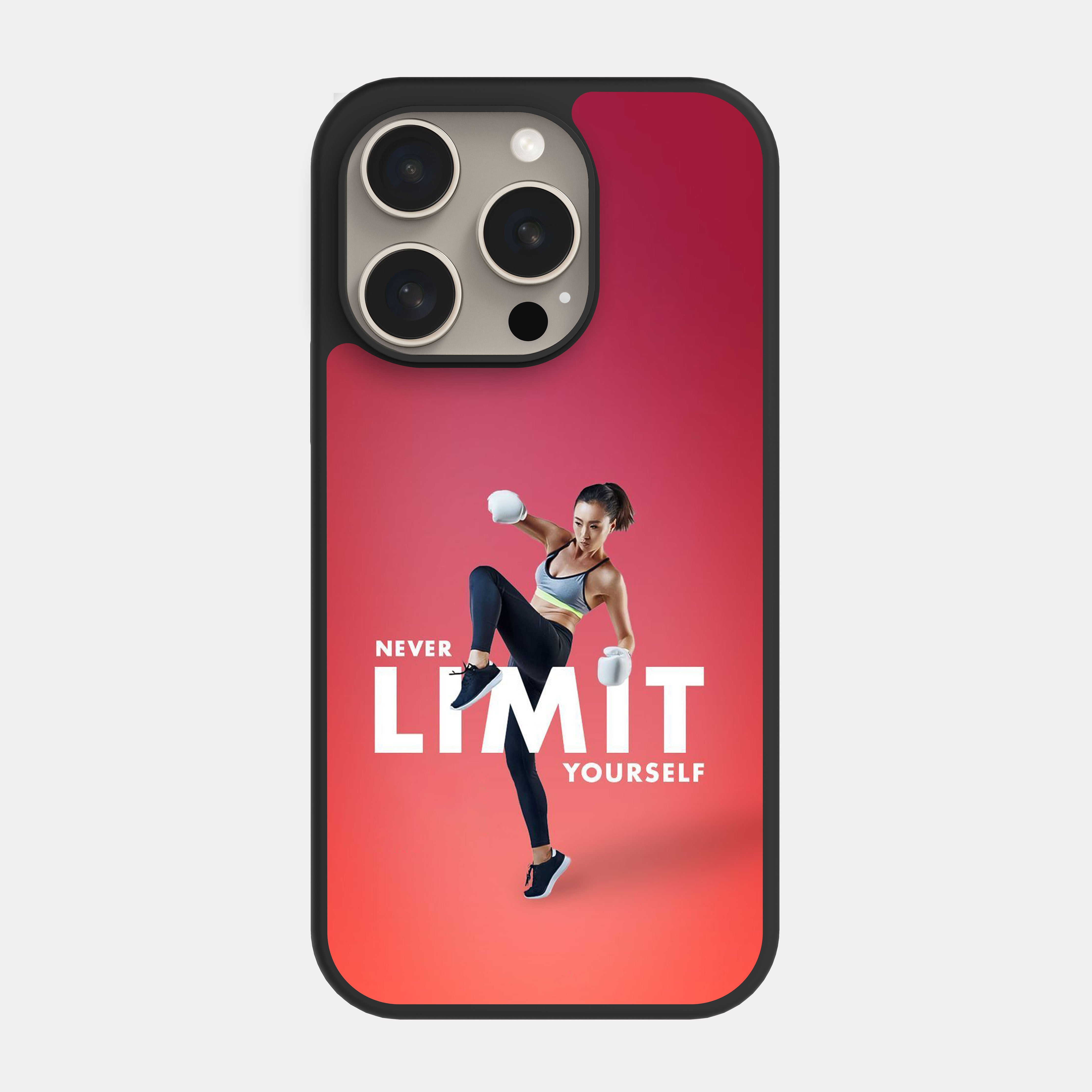 iPhone 15 Pro case cover Fitness Women Red