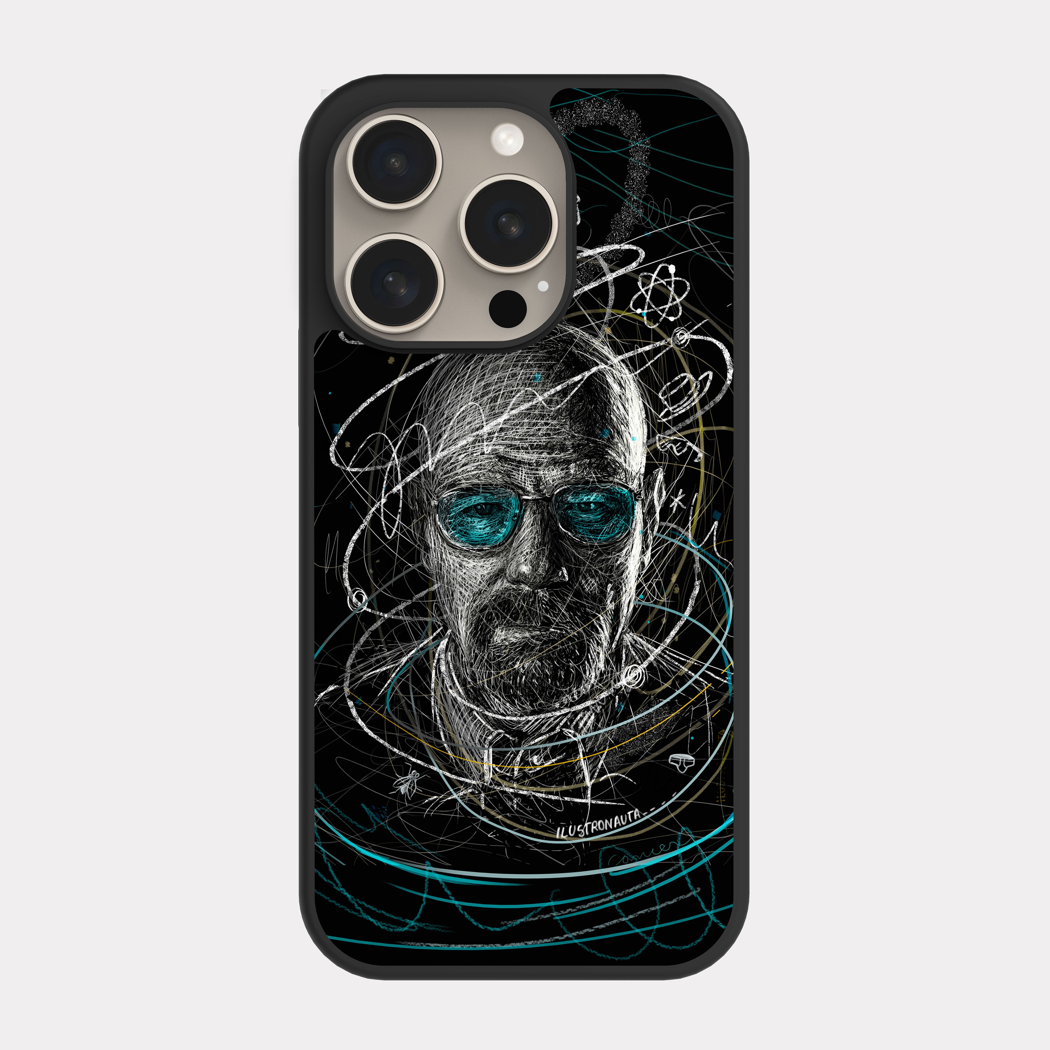 iPhone 15 Pro case cover Breaking Bad Walter White Grey