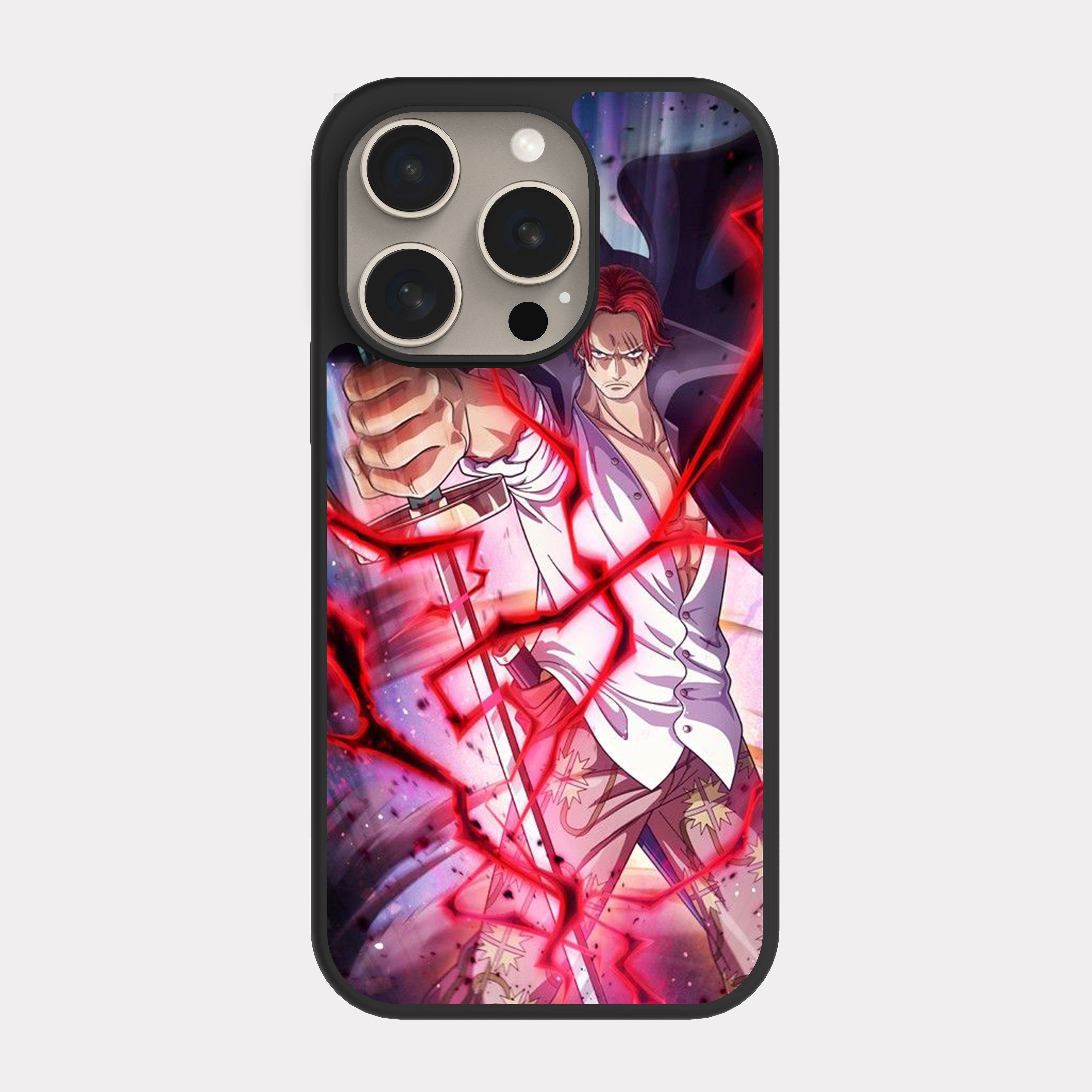 iPhone 15 Pro case cover One Piece Shanks Red