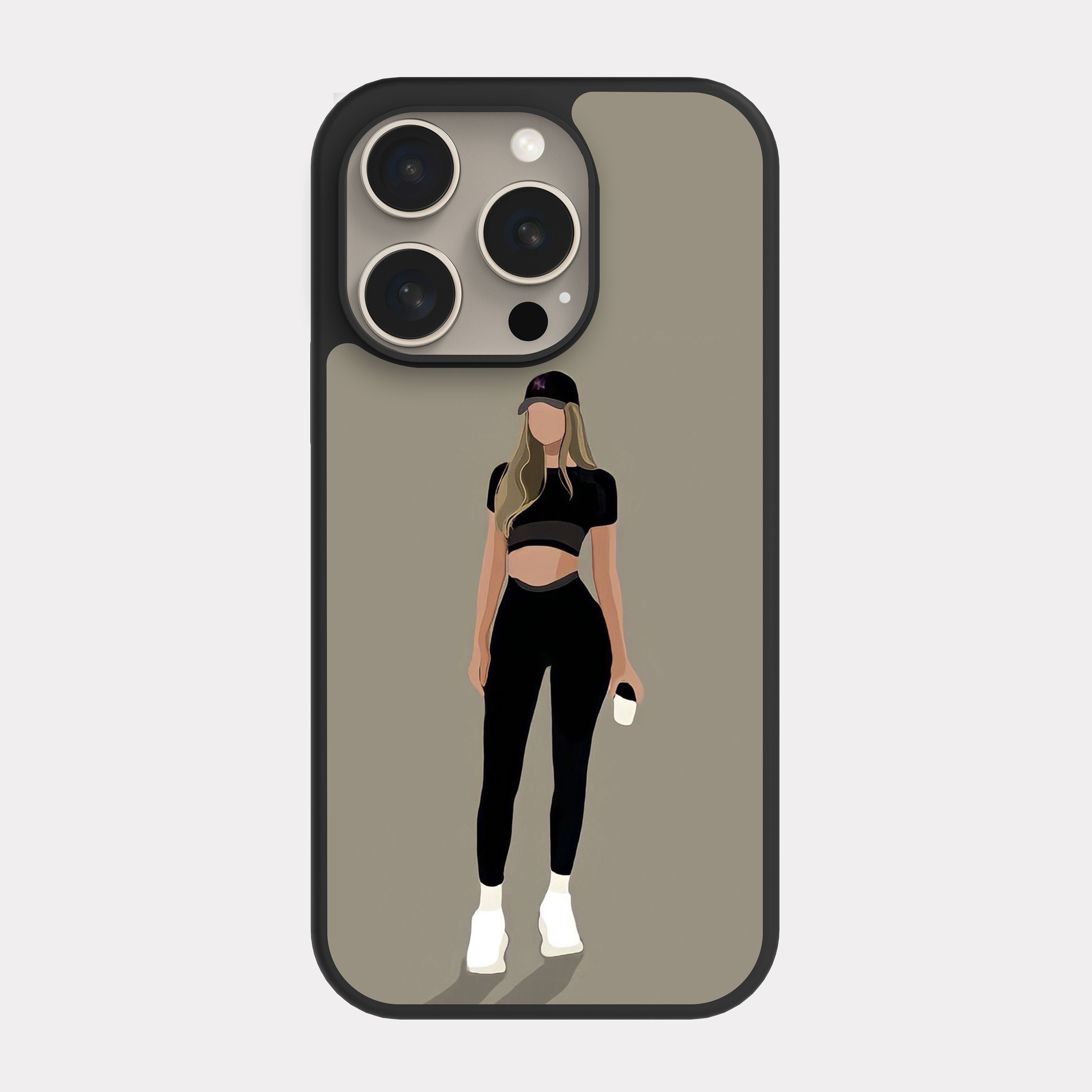 iPhone 15 Pro case cover Attractive Black Beige