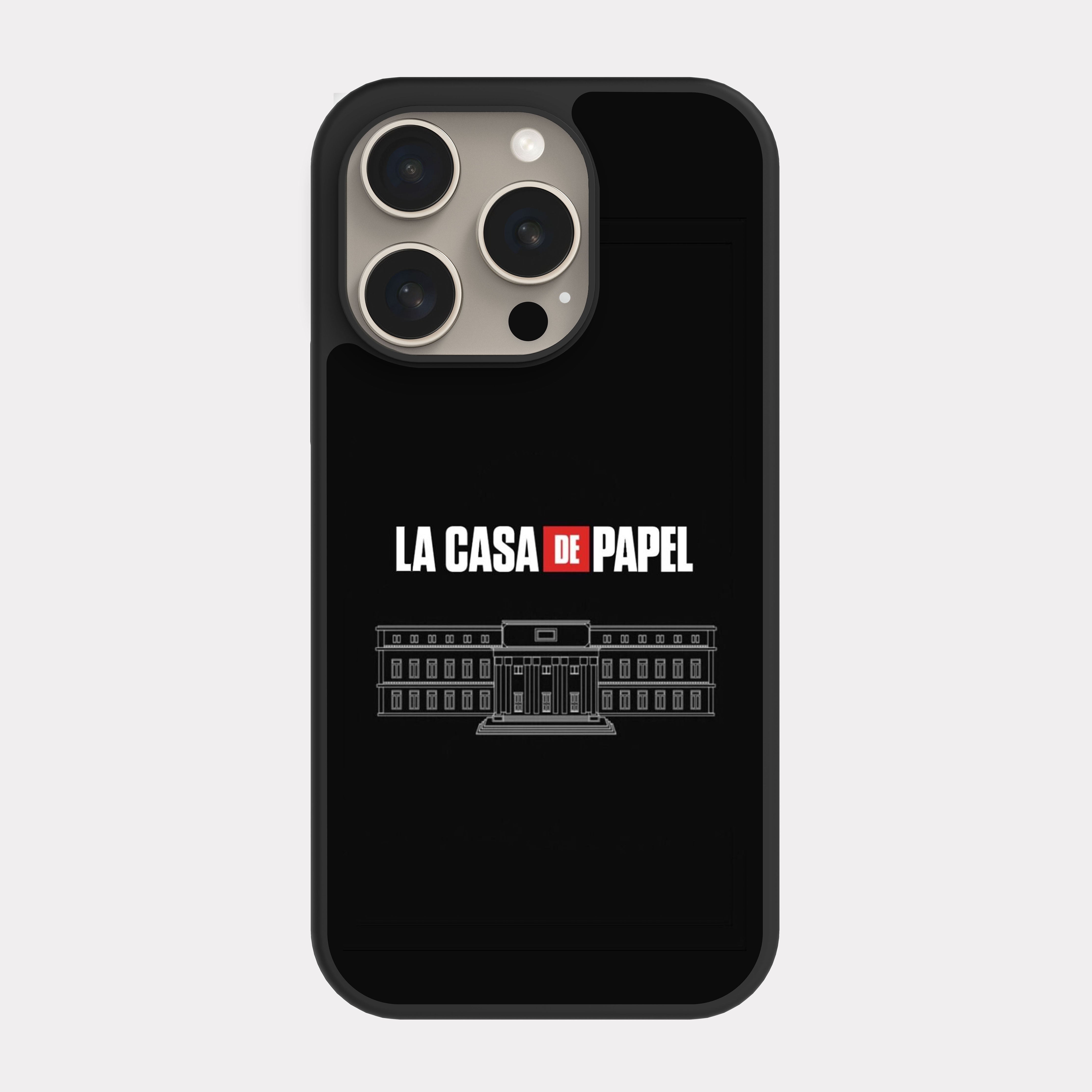 iPhone 15 Pro case cover La Casa De Papel  White