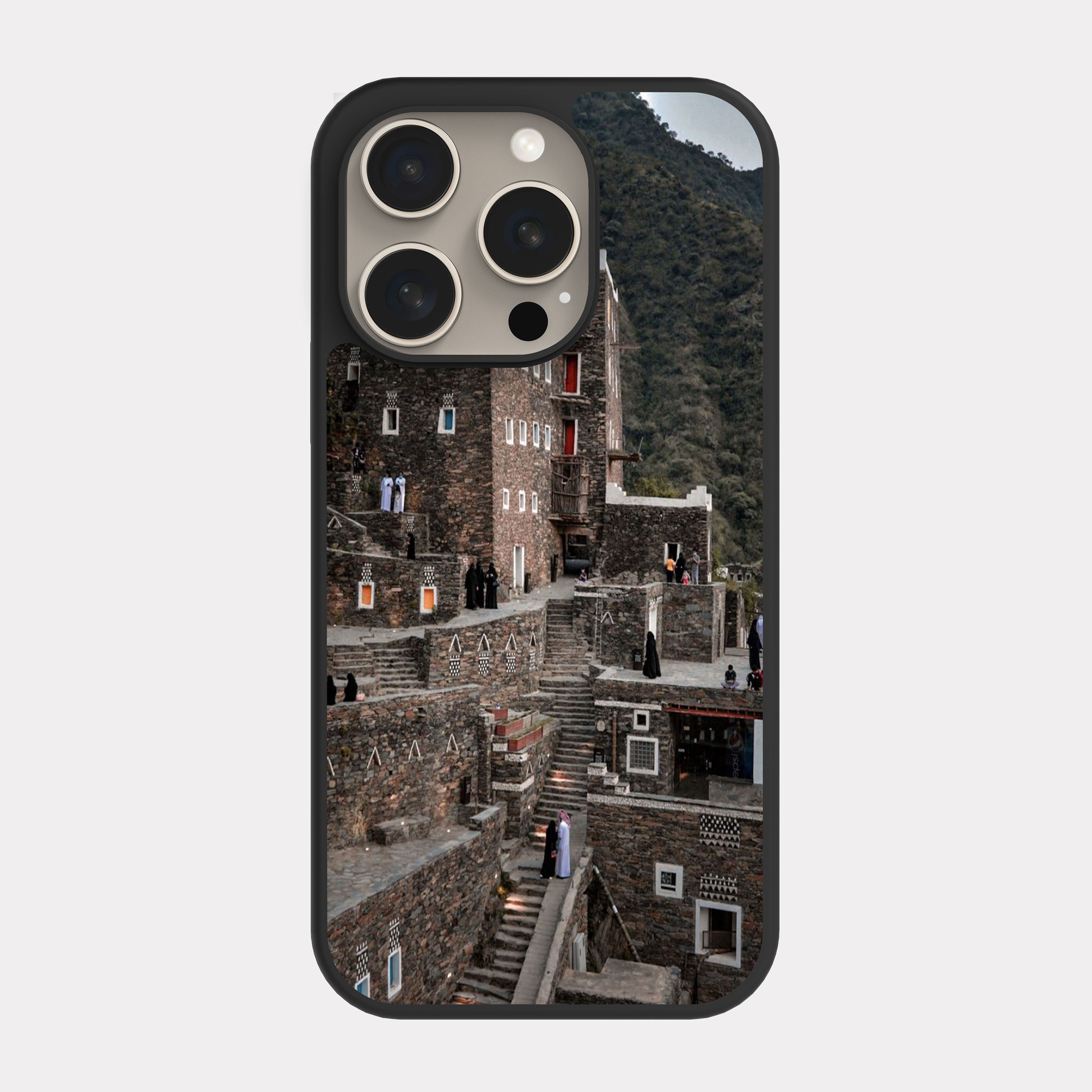 iPhone 15 Pro case cover Old Asiri Building Beige
