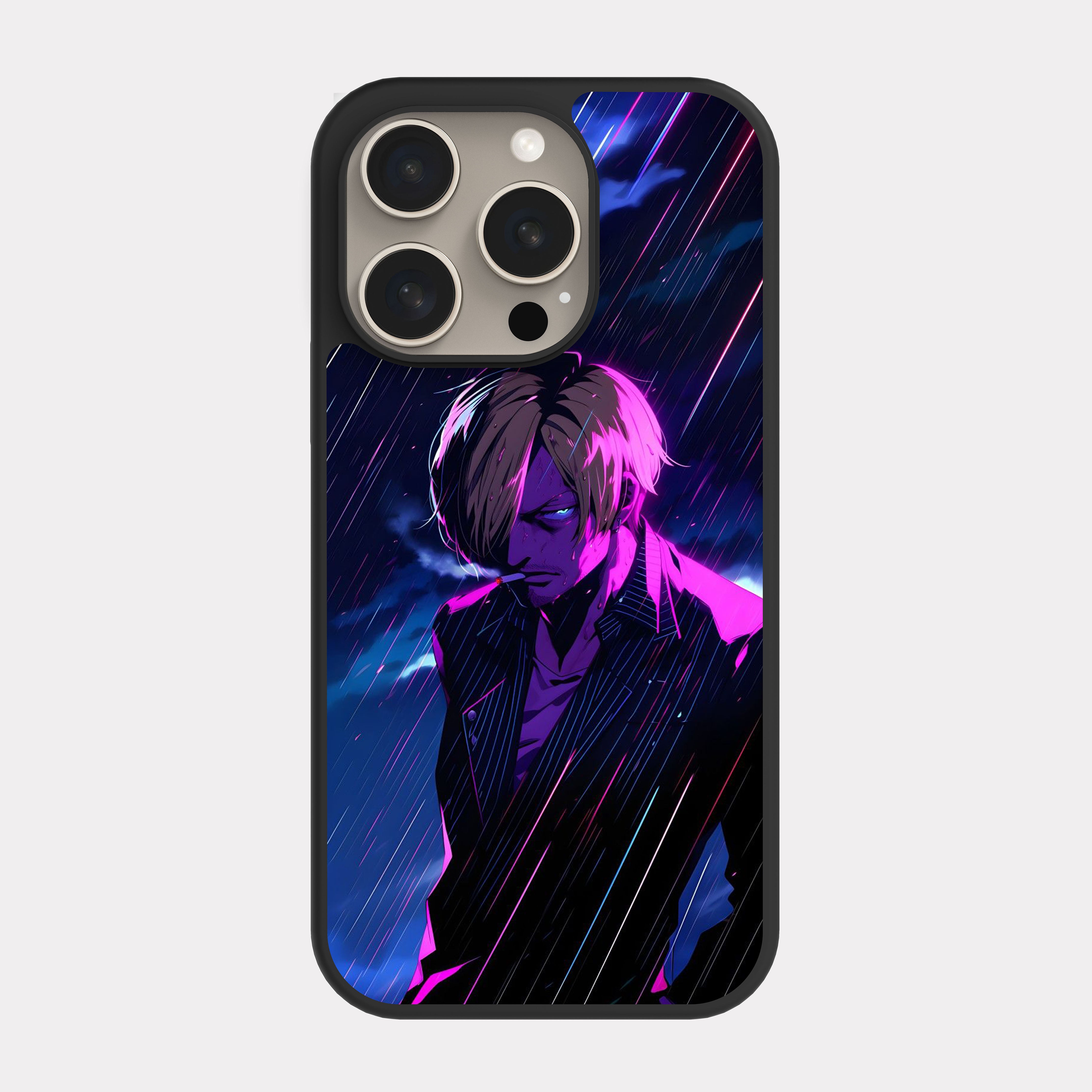 iPhone 15 Pro case cover One Piece Sanji Fuchsia