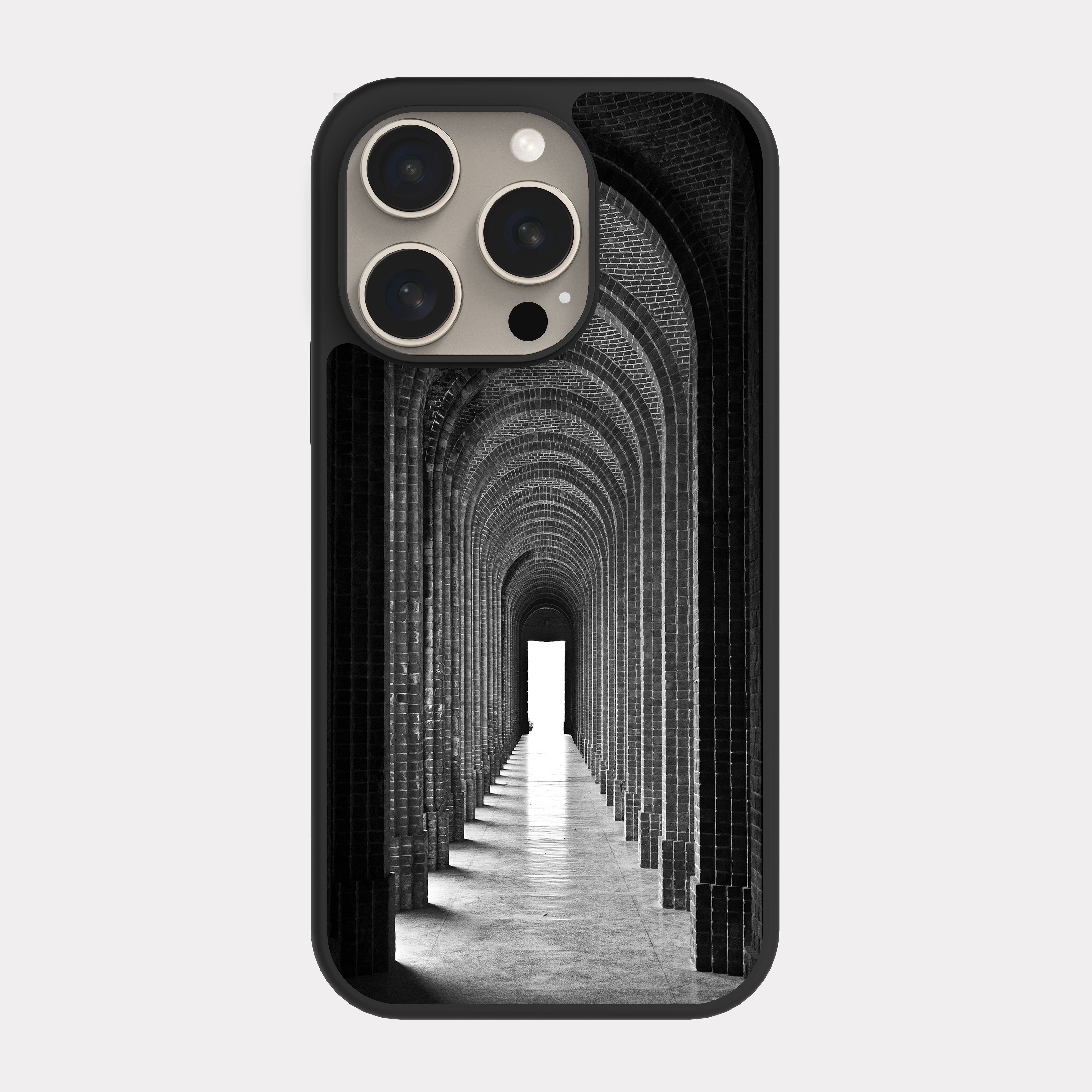 iPhone 15 Pro case cover Arch Hallway Architectura White
