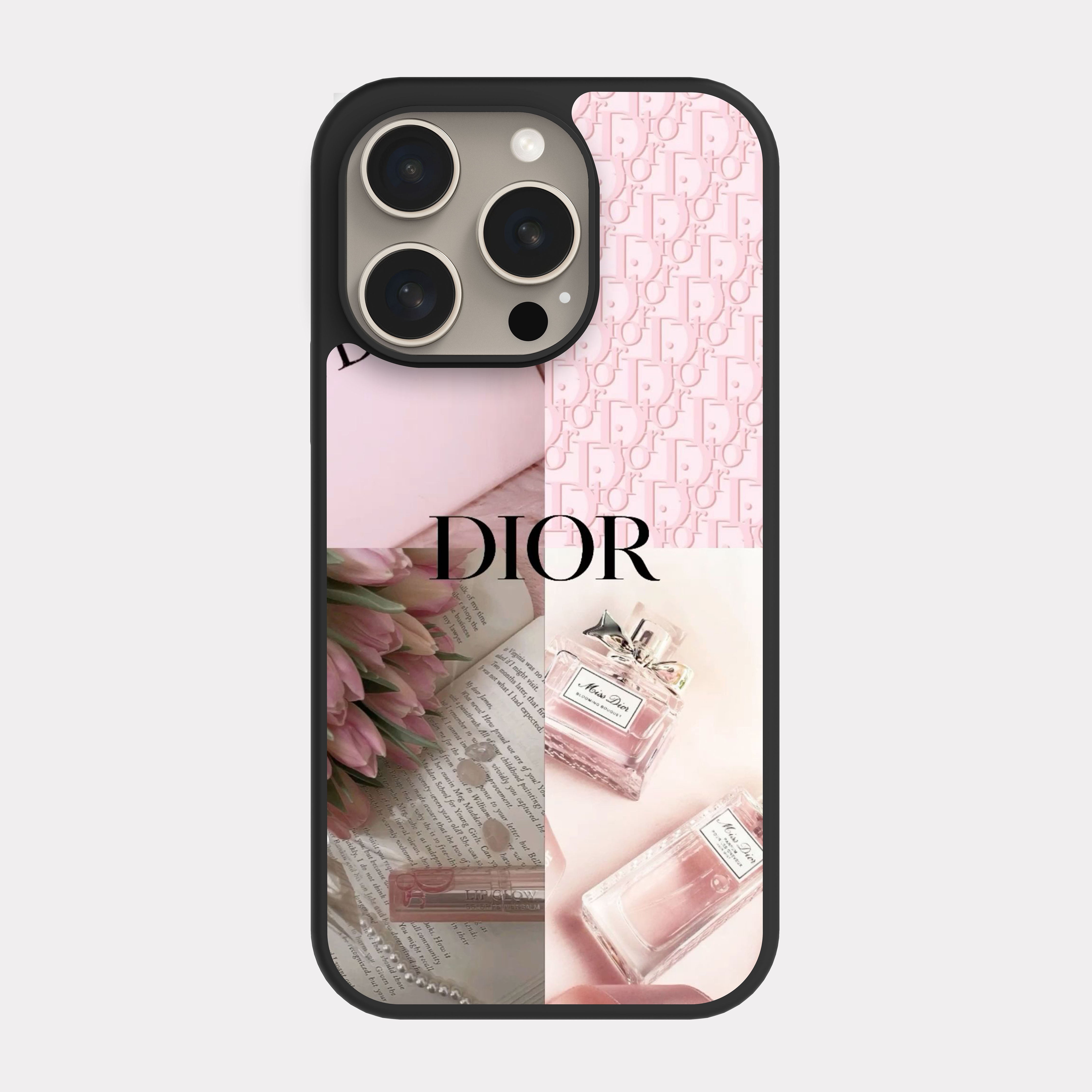 iPhone 15 Pro case cover Dior Black